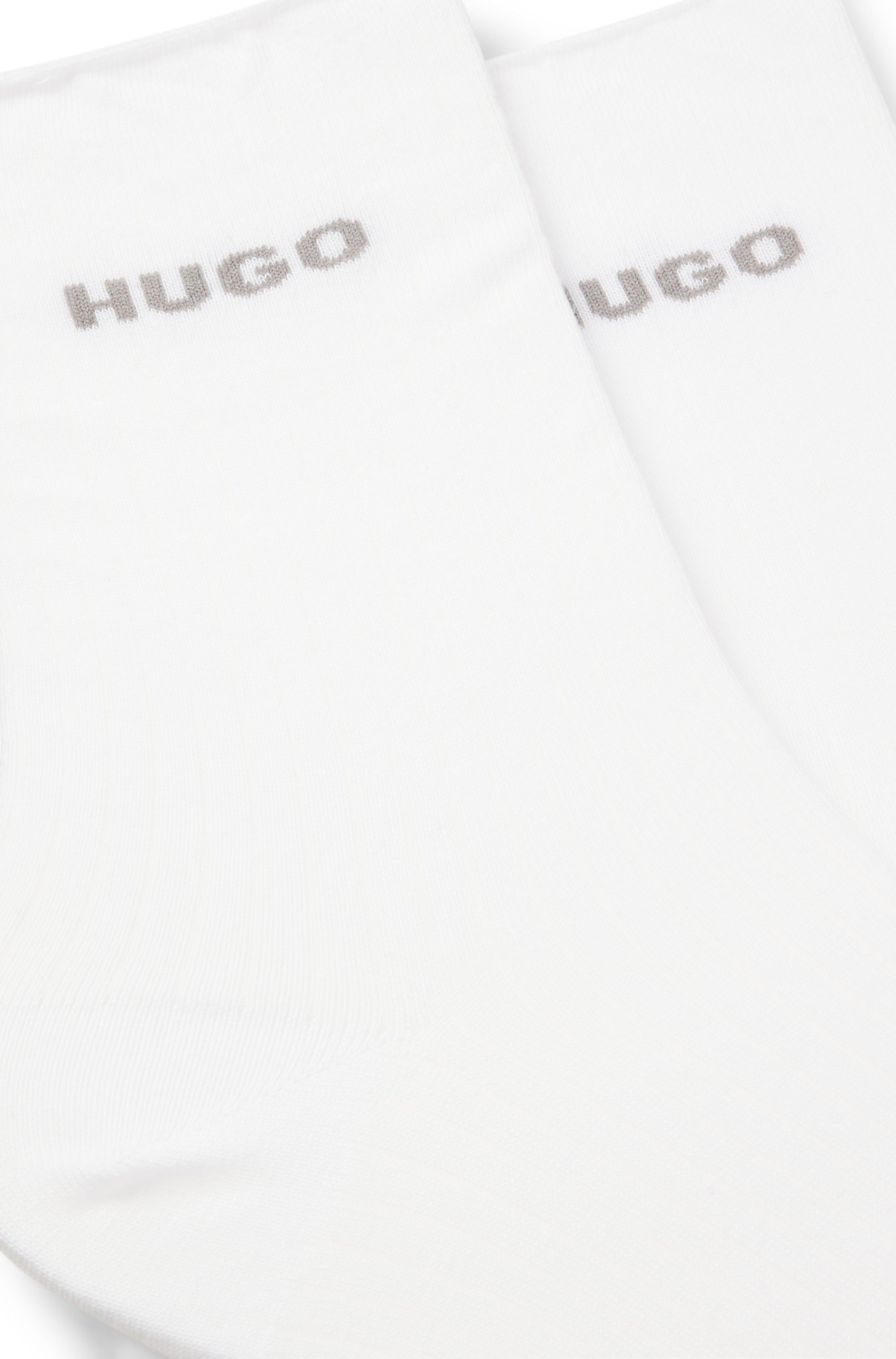 HUGO Underwear Freizeitsocken »2P QS FINE RIB CC« mit großem Logo