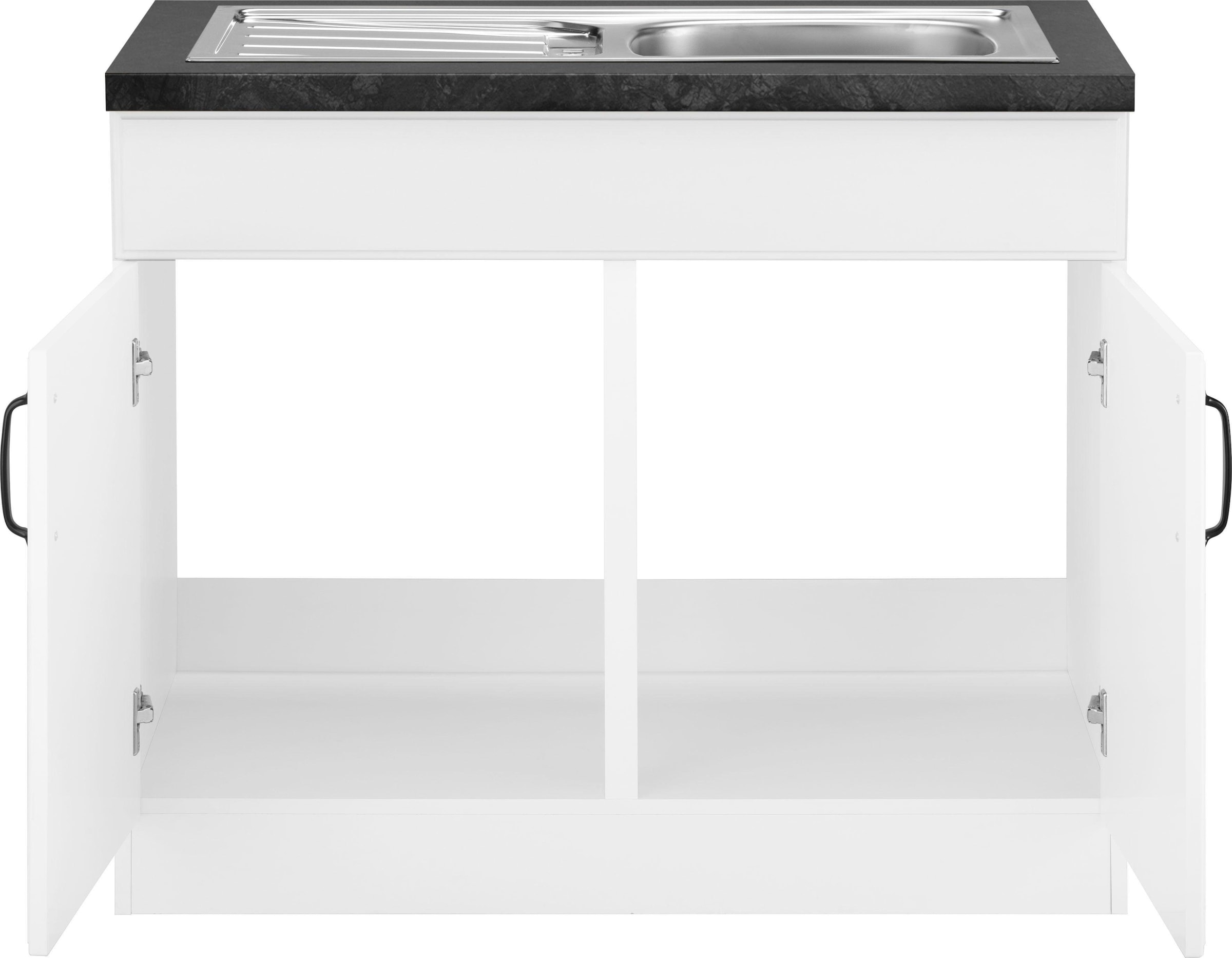 wiho Küchen Spülenschrank »Erla« 100 cm breit mit Kassettenfront