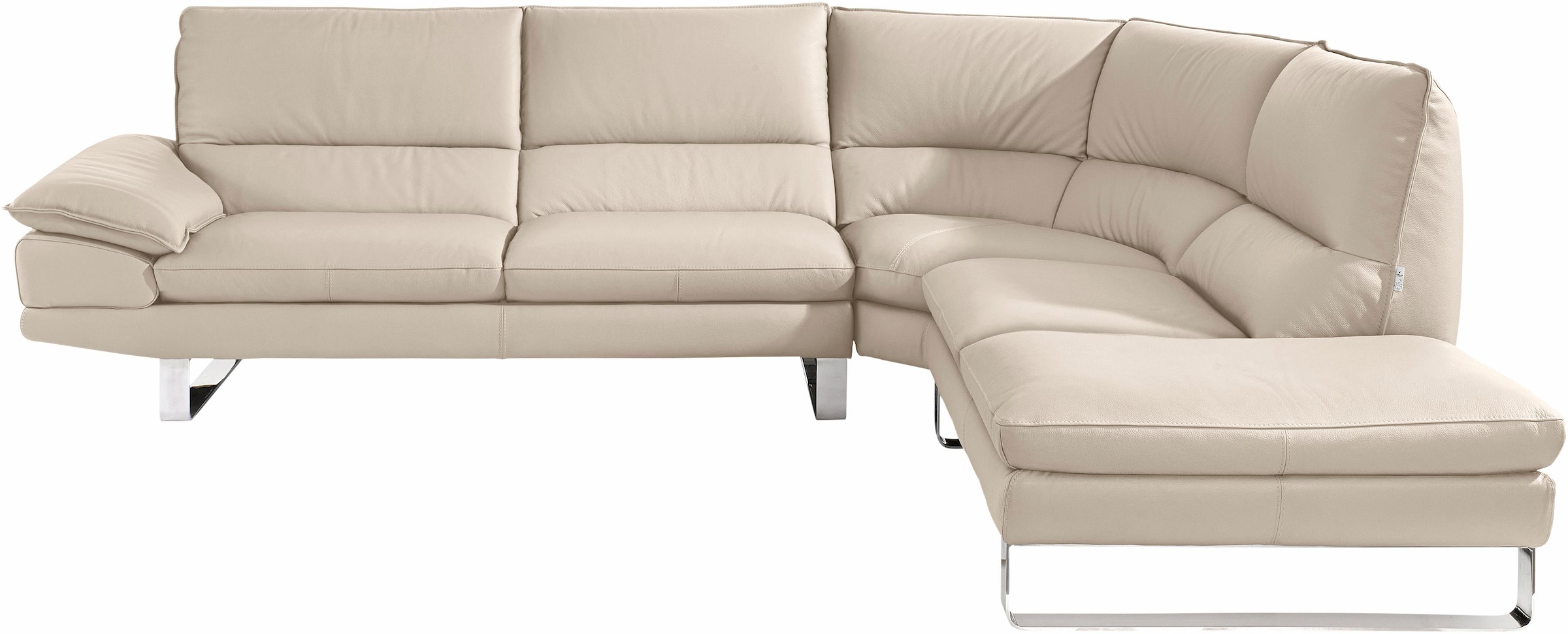 CALIA ITALIA Ecksofa »Dave, italienisches Designsofa mit erstklassigem Sitzkomfort, L-Form«, mit tollen Lederbezügen