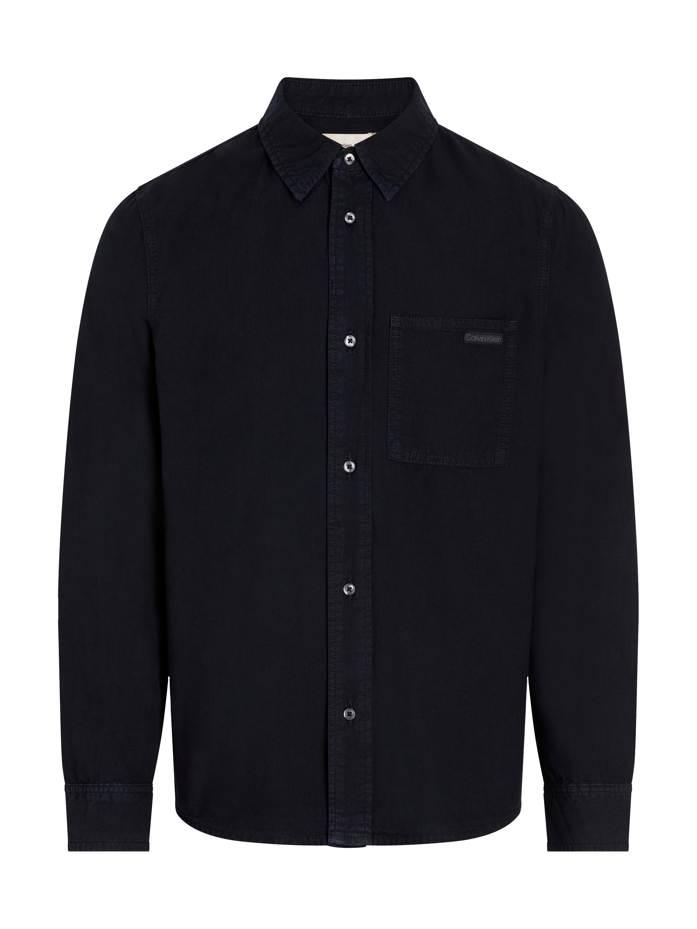 Calvin Klein Jeans Langarmhemd »REGULAR CHAMBRAY SHIRT«, Logodruck, Brusttasche