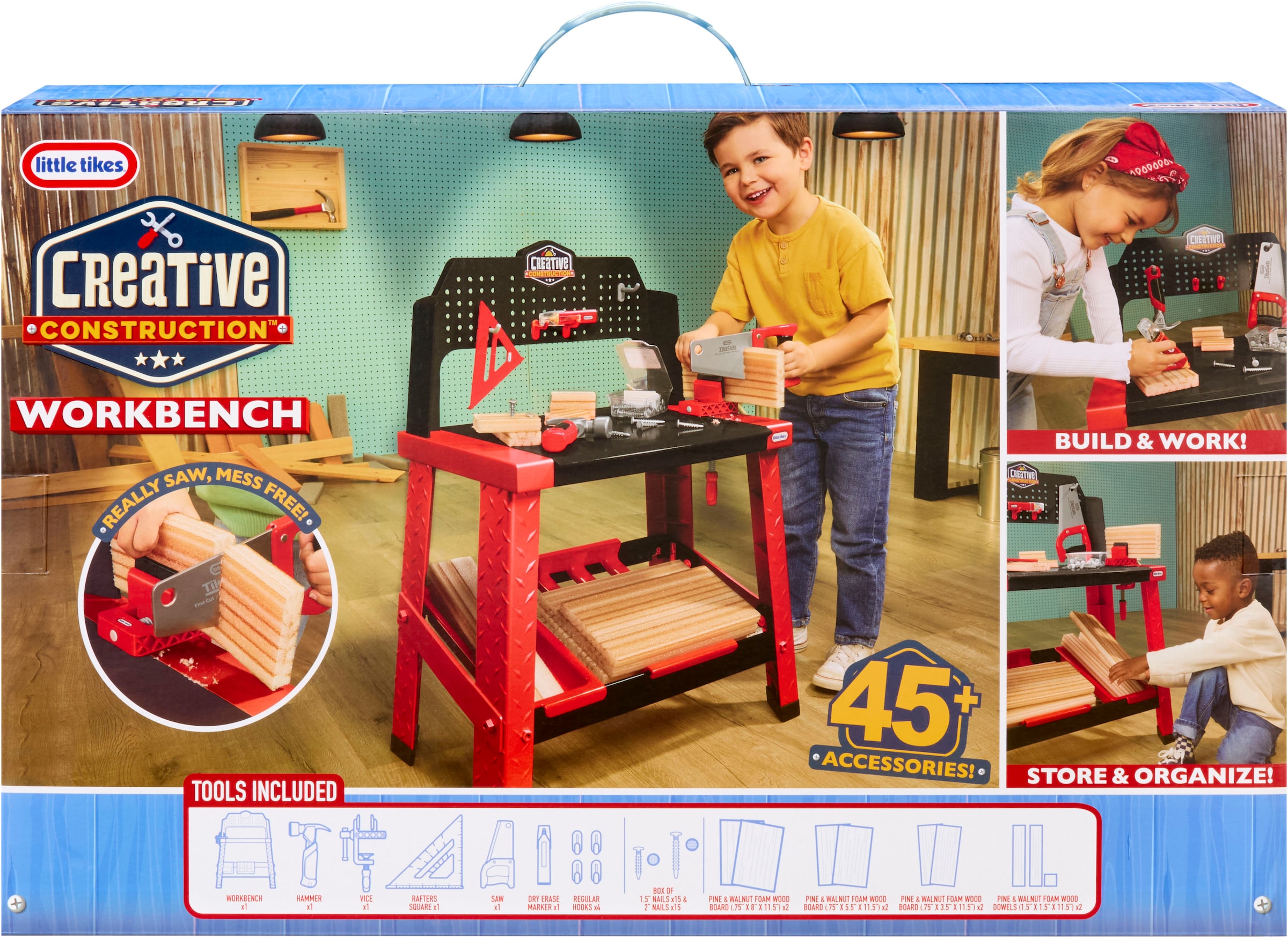 Little Tikes® Spielwerkbank »Creative Construction - Werkbank« mit Zubehör