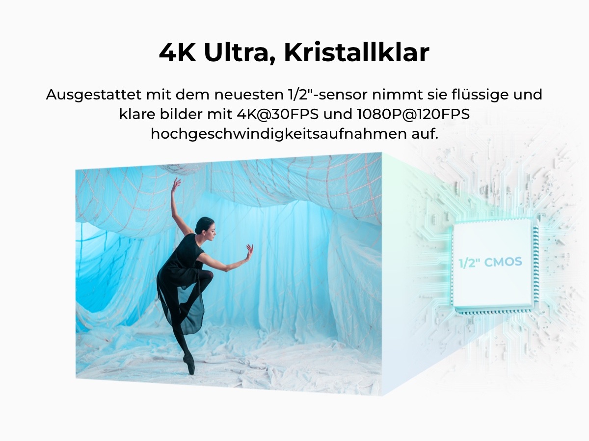 OBSBOT Webcam »TINY 3 Lite« 4K Ultra HD