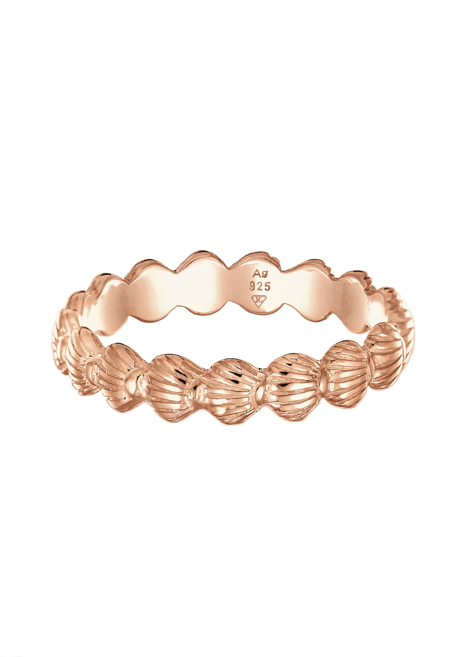 Elli Fingerring »Ring Bandring Muscheln Maritim Beach Look 925 Silber«