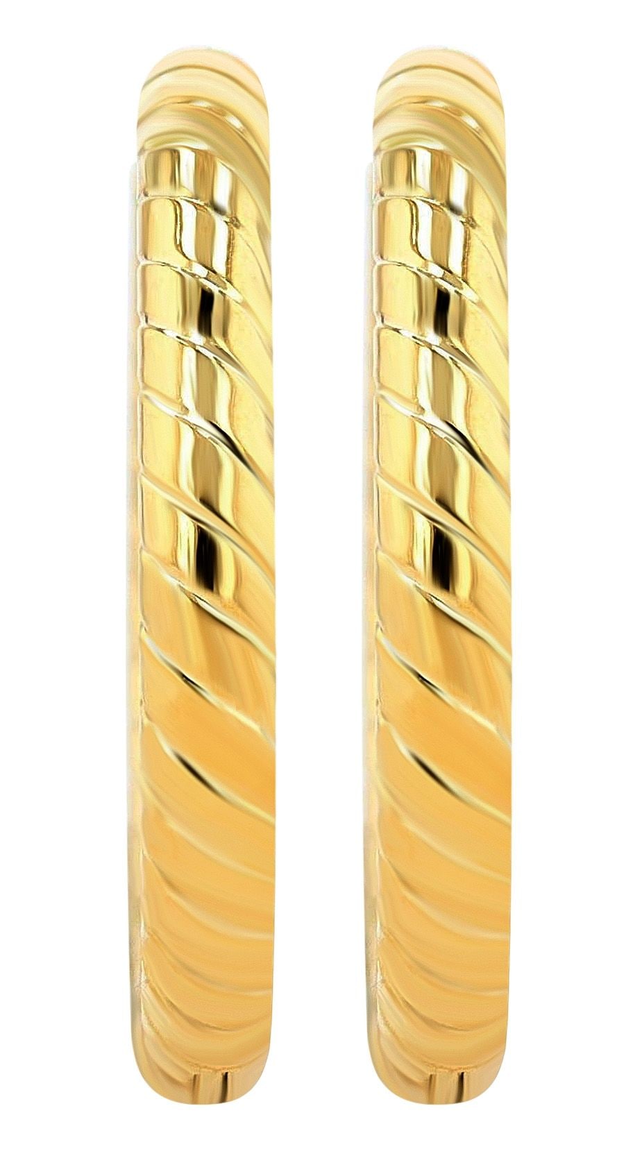 Adelia´s Paar Creolen »Damen Ohrringe ¿ Klappcreole aus Edelstahl«