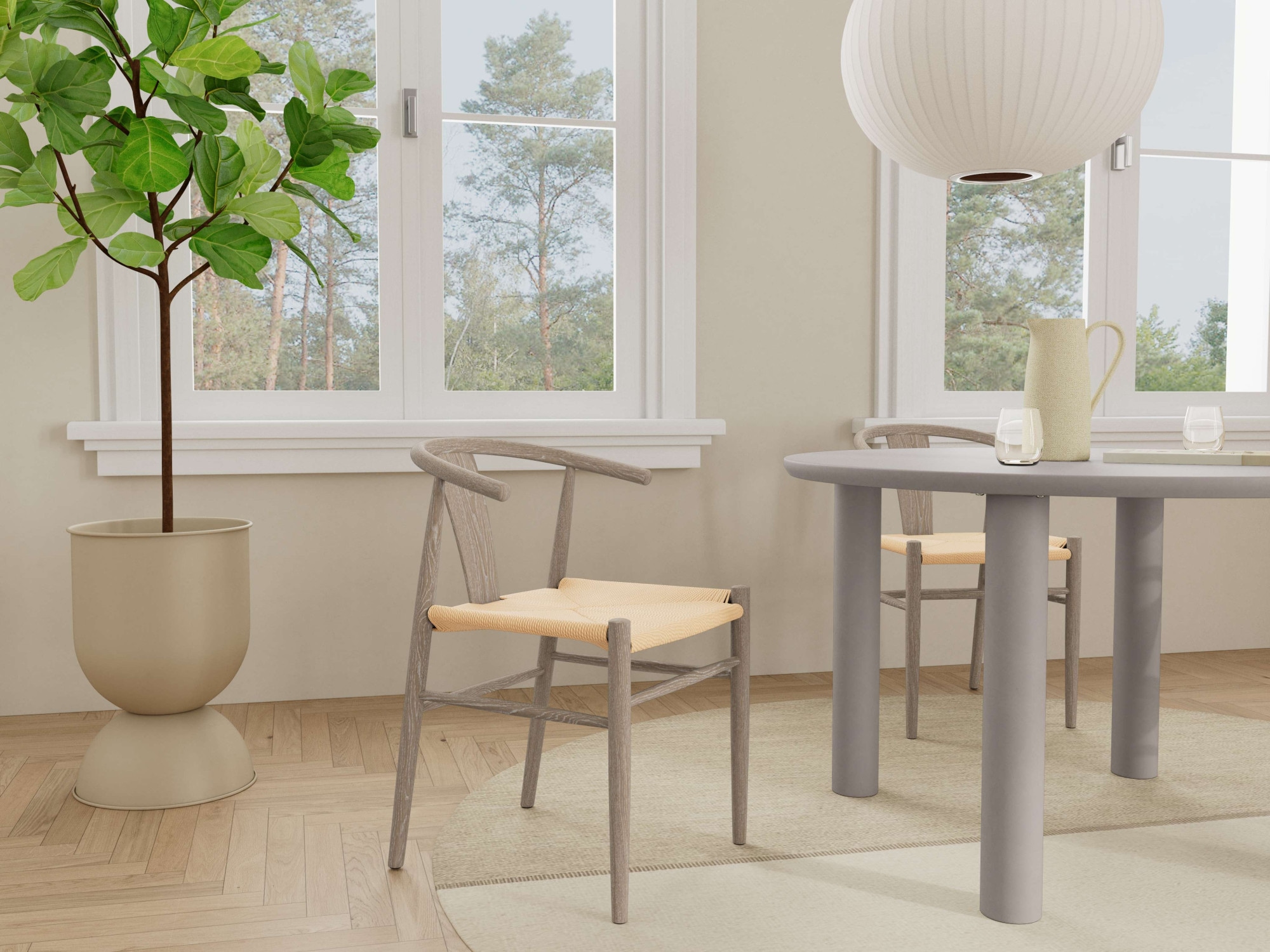 ACTONA GROUP Esstisch »Magee, Speisetisch, Tisch« Tisch, grau, Ø120x75cm
