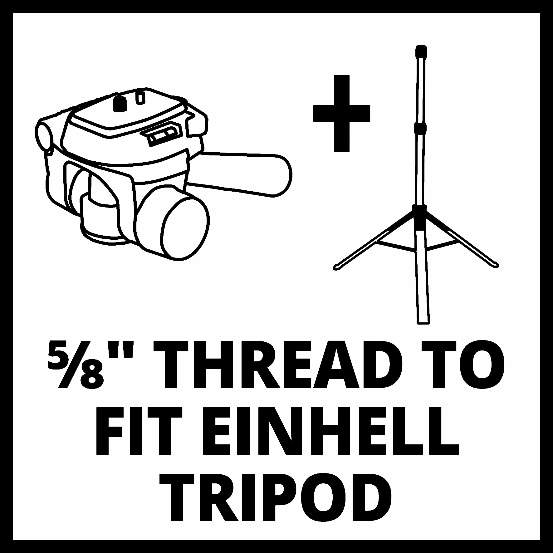 Einhell Adapter »Laser-Zubehör Tripod Laser Adapter 1/4"«, integrierte Wasserwaage