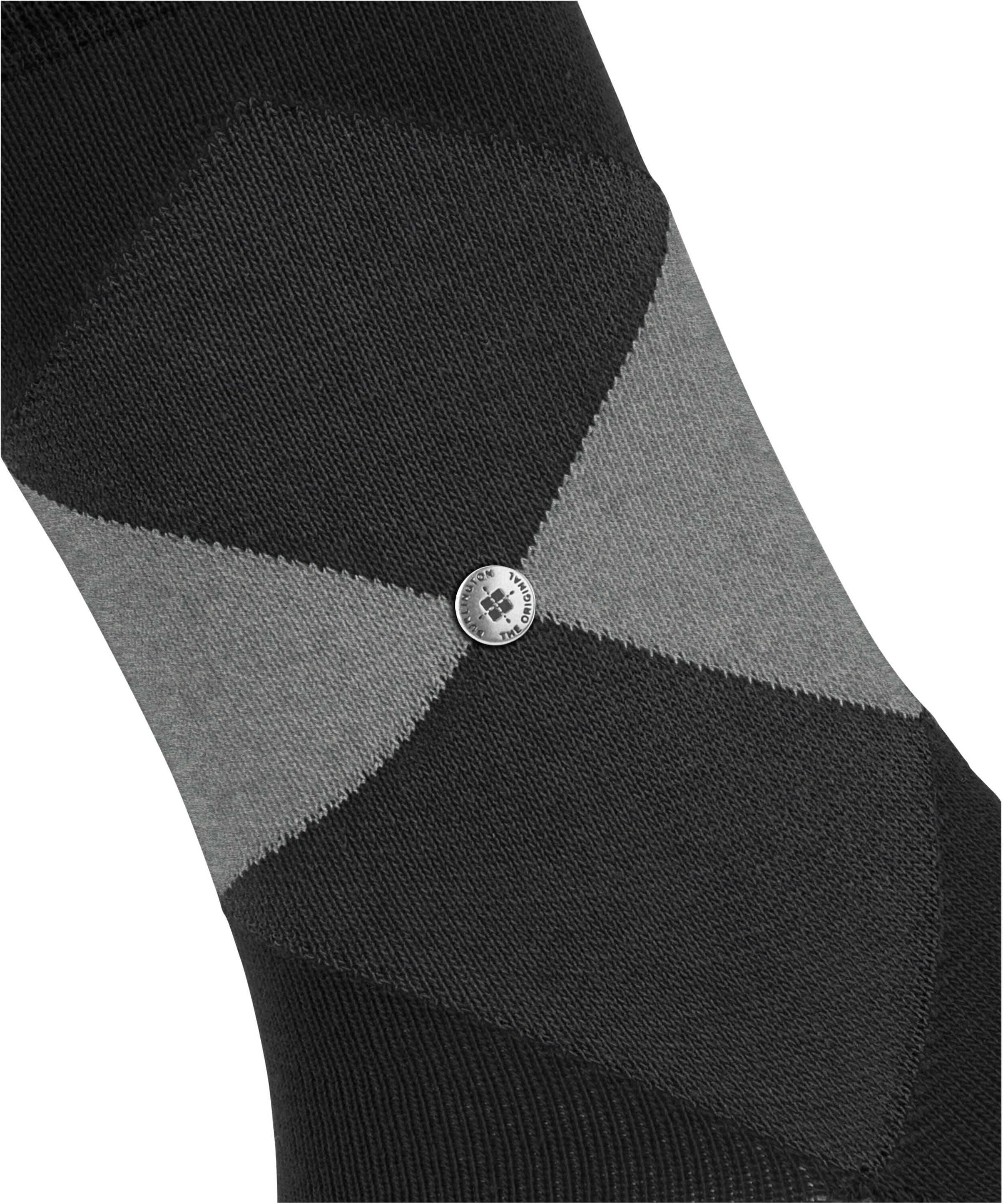 Burlington Kurzsocken »Bonnie« Einheitsgröße 36-41, modernes Argyle-Muster, Burlington-Clip