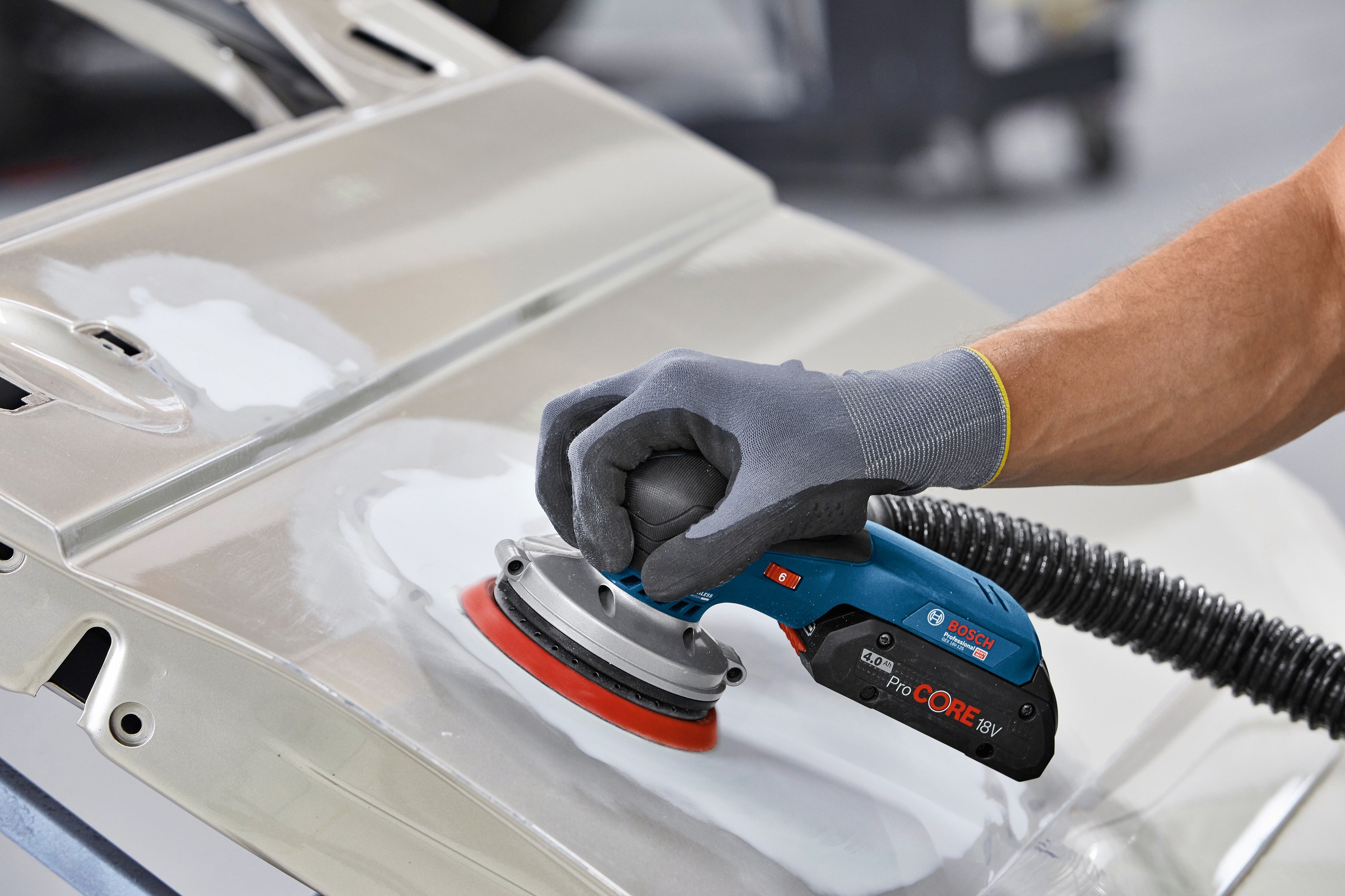 Bosch Professional Akku-Exzenterschleifer »GEX 18V-125 Professional«, mit Koffer, ohne Akku und Ladegerät