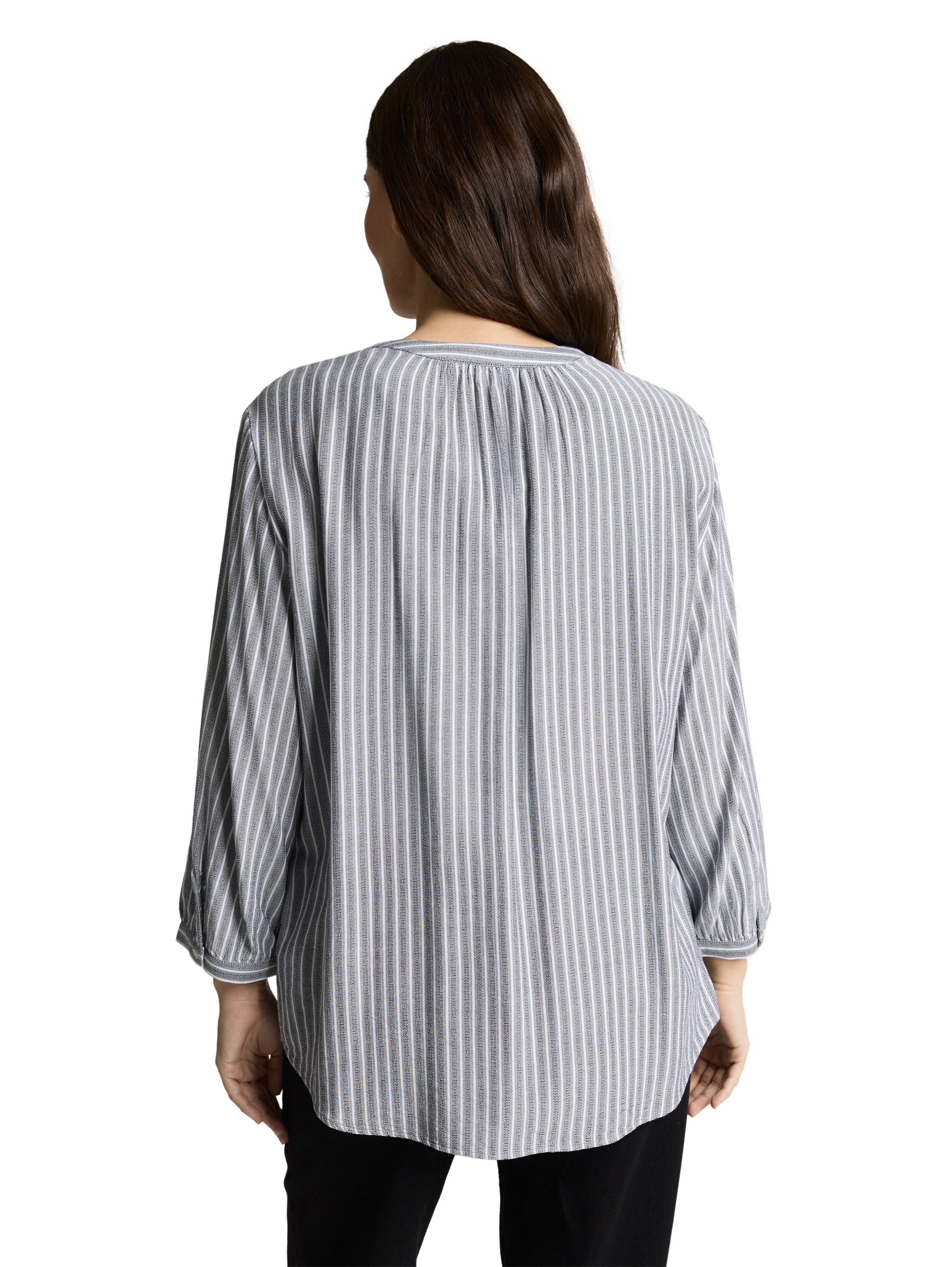 TOM TAILOR Klassische Bluse mit Streifen Muster