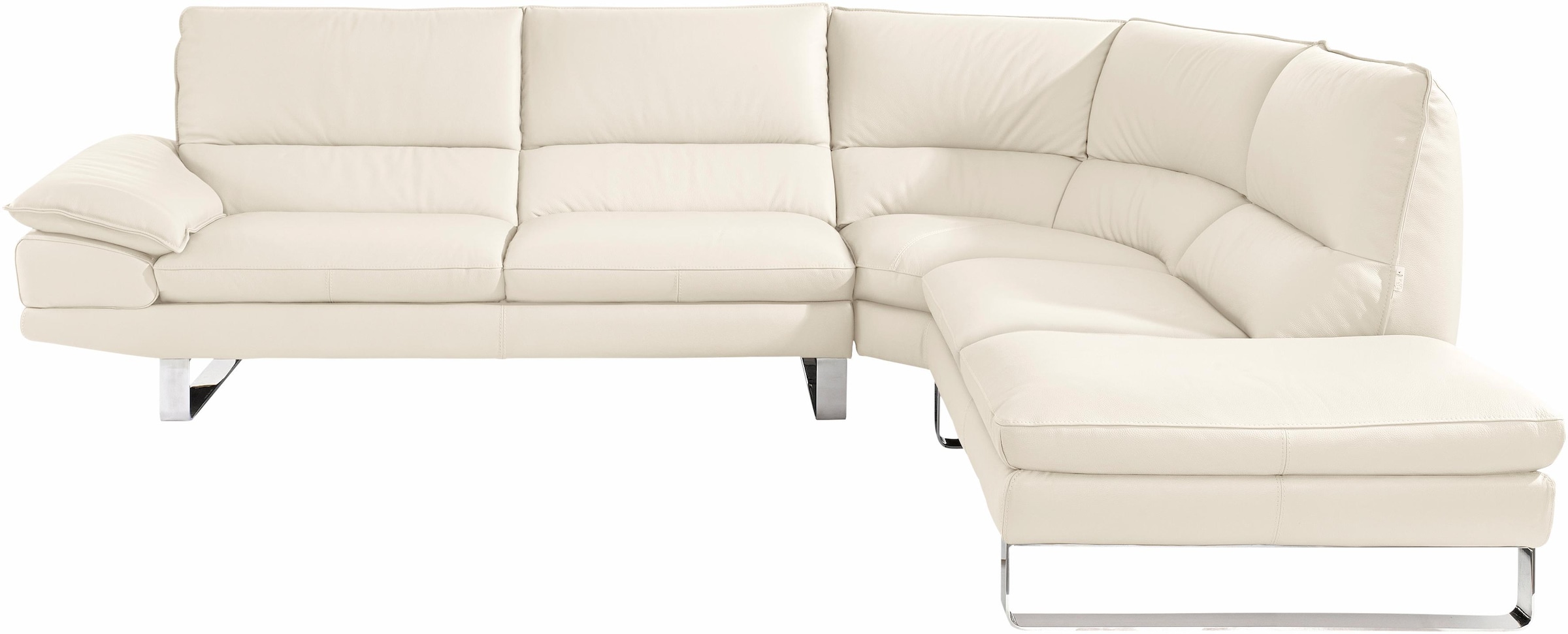 CALIA ITALIA Ecksofa »Dave, italienisches Designsofa mit erstklassigem Sitzkomfort, L-Form«, mit tollen Lederbezügen