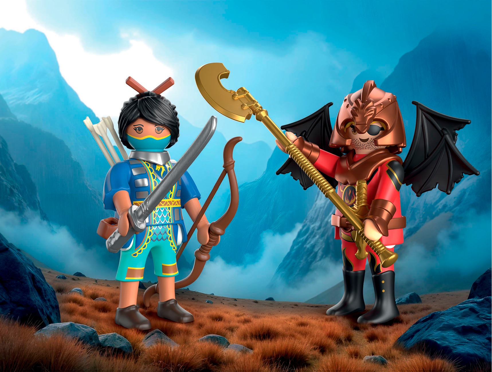 Playmobil® Konstruktions-Spielset »Novelmore vs. Burnham Duell (71884), Duo Pack« Made in Europe