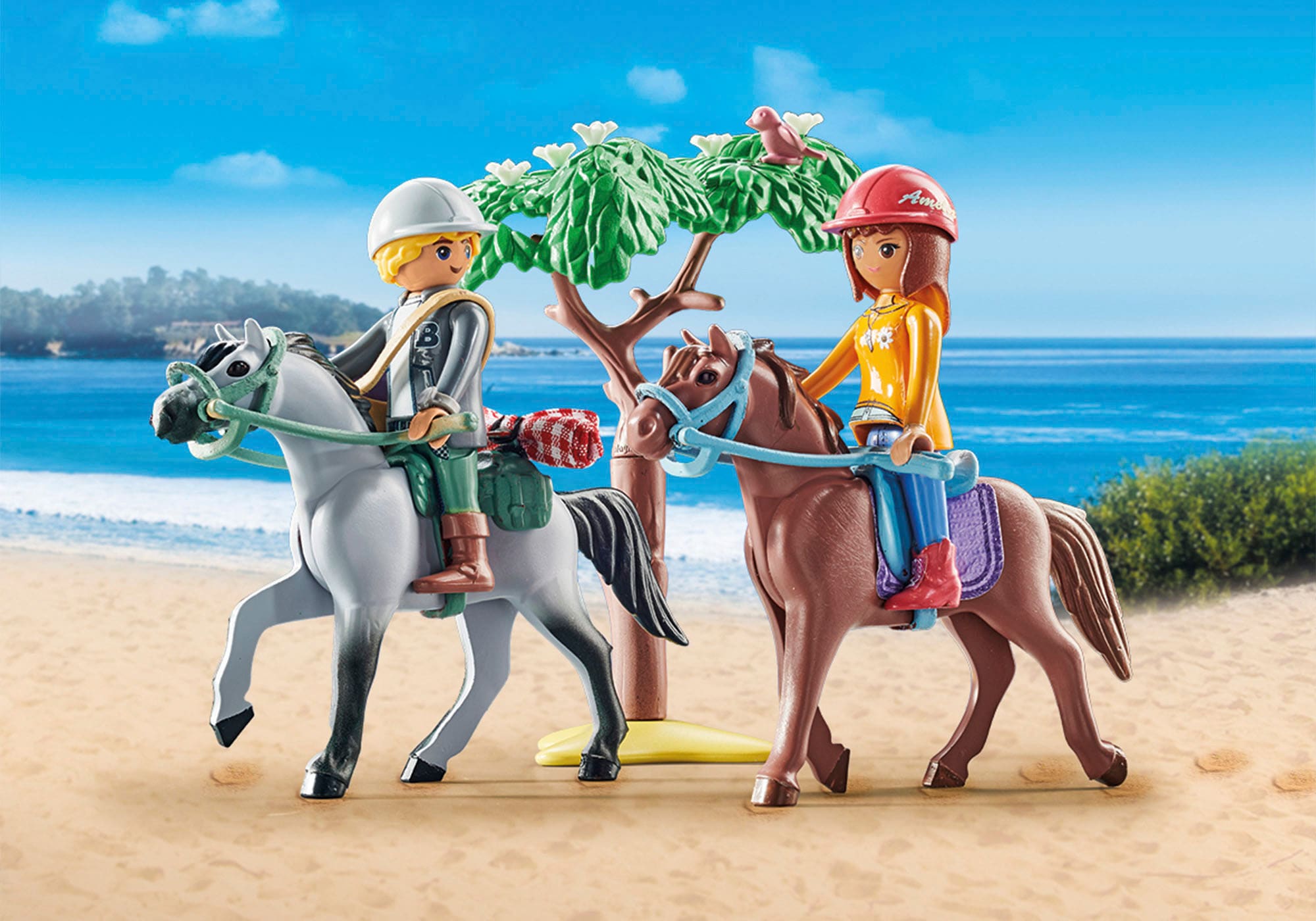 Playmobil® Konstruktions-Spielset »Reitausflug an den Strand (71470), Horses of Waterfall« mit Amelia und Ben; teilweise aus recyceltem Material; Made in Europe
