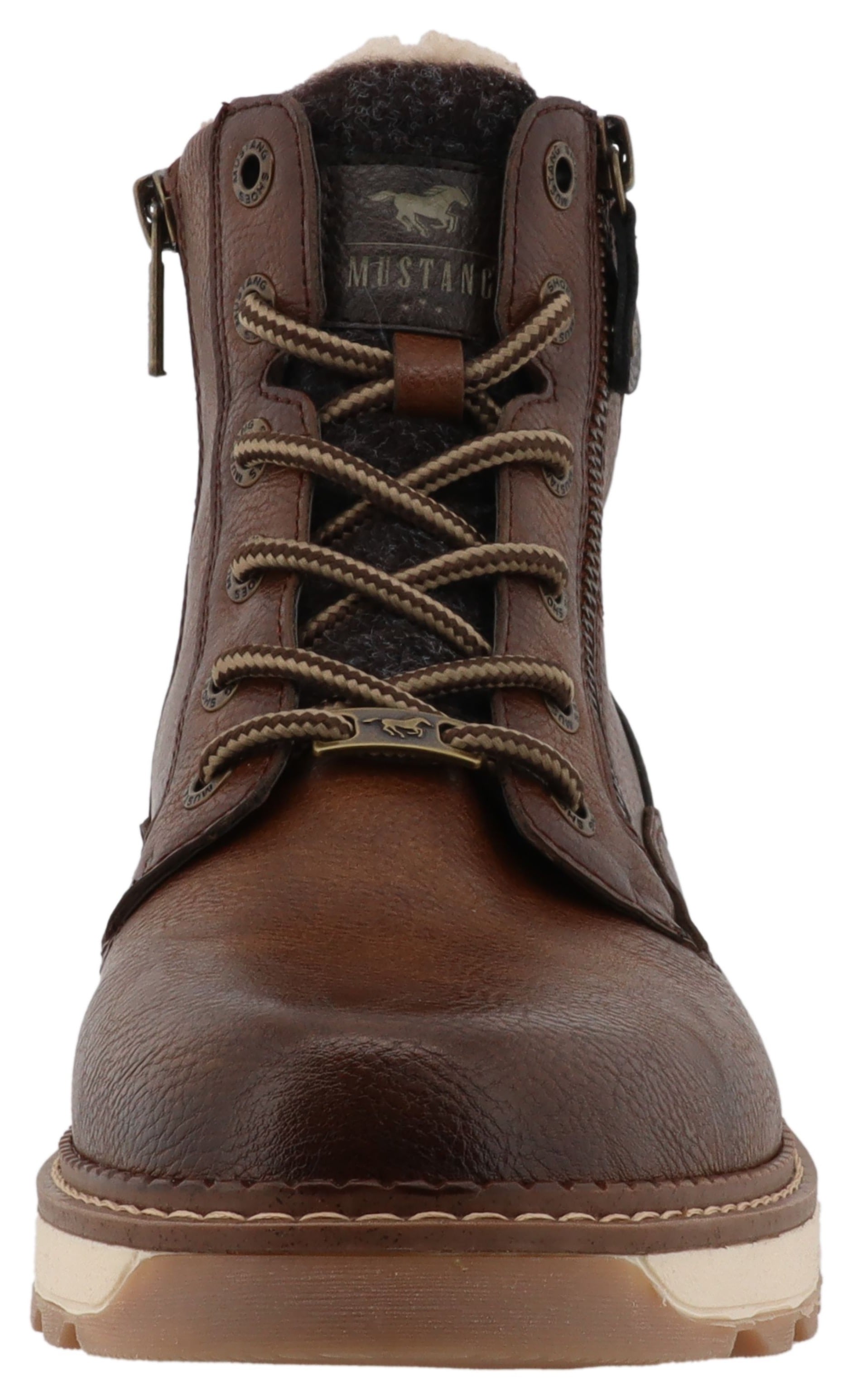 Mustang Shoes Winterstiefelette »Elio«  Schnürstiefel, Winterstiefel mit Warmfutter