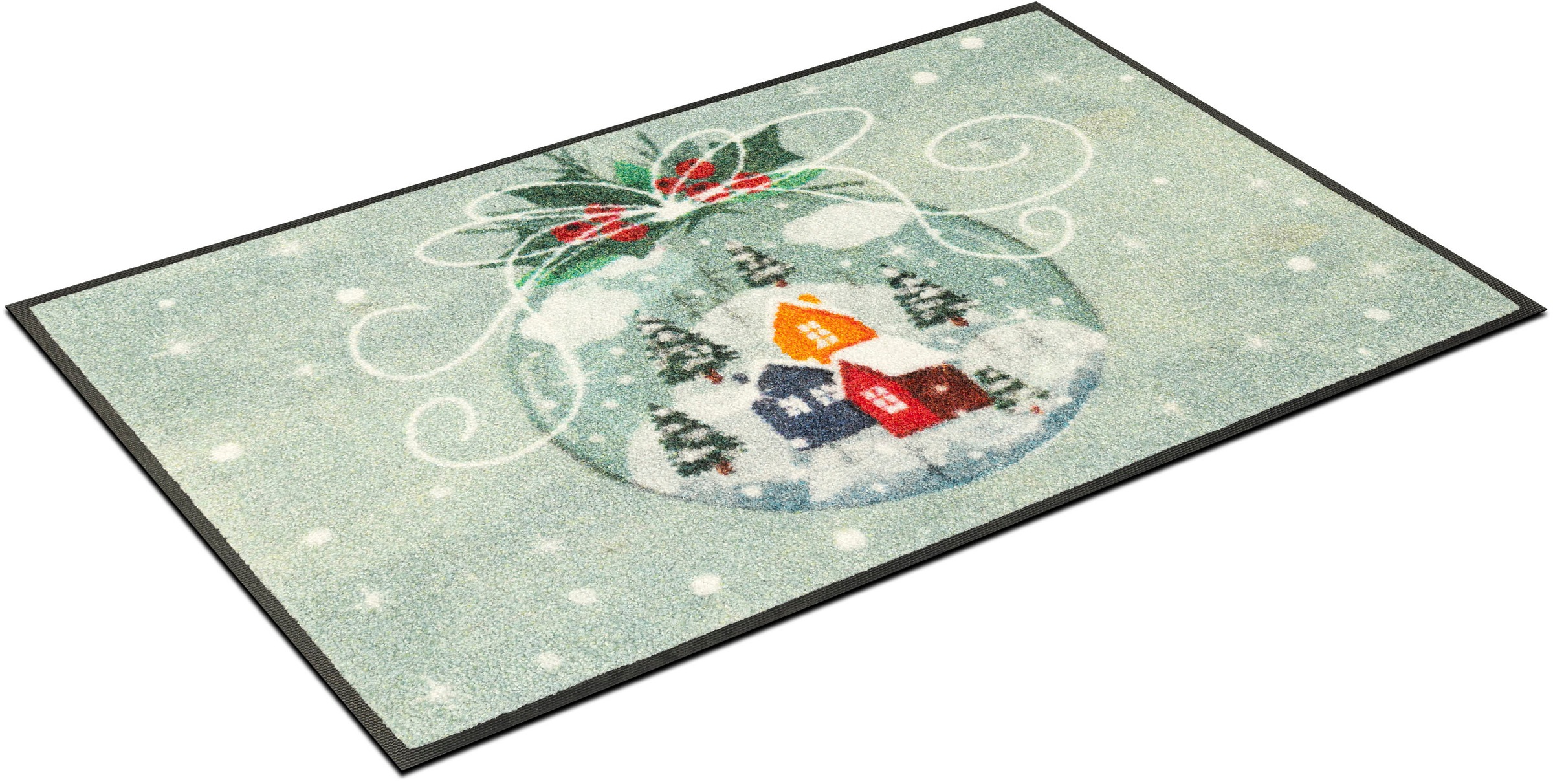 wash+dry by Kleen-Tex Fußmatte »Snow Globe« rechteckig 7 mm Höhe