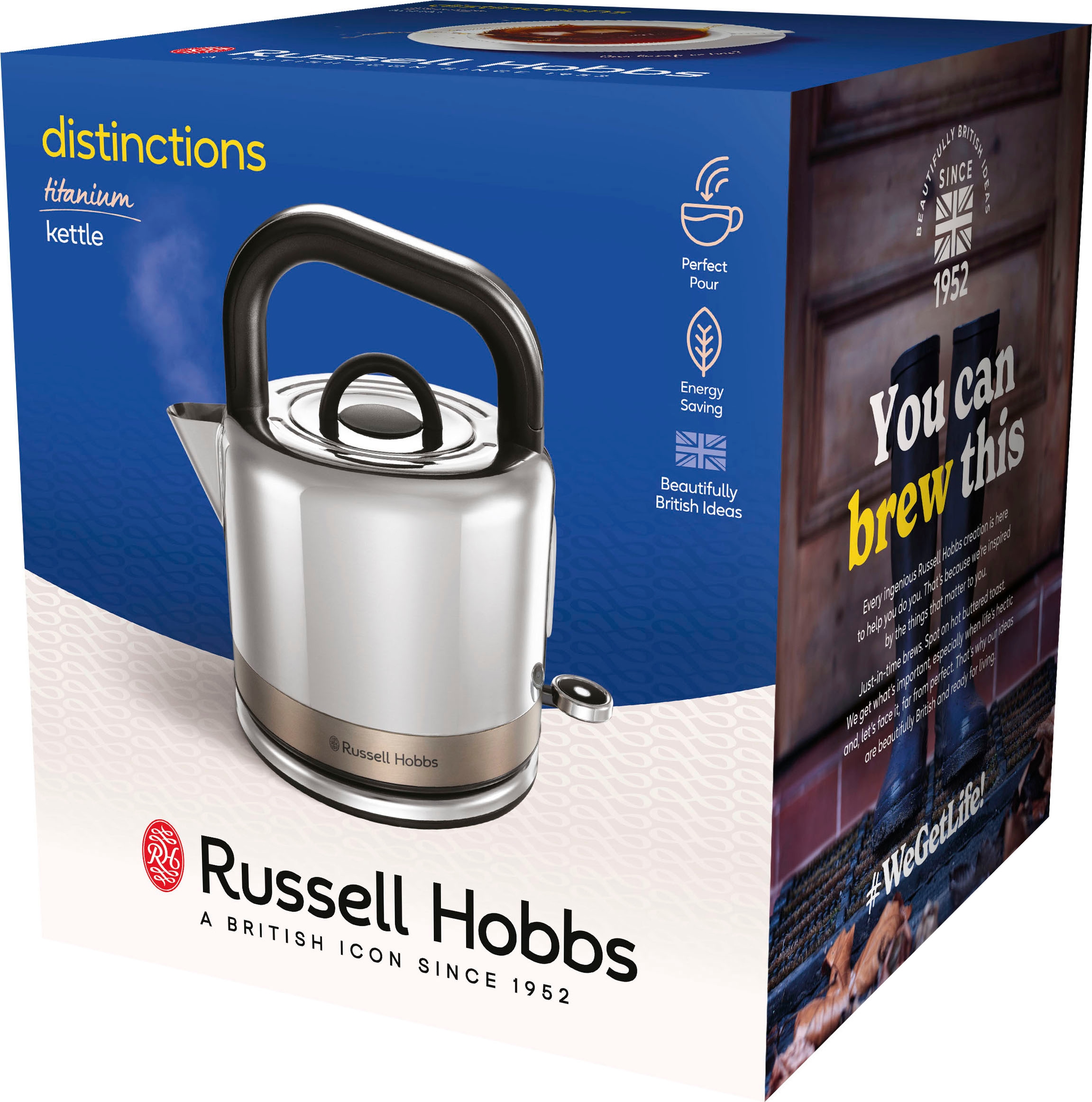 RUSSELL HOBBS Wasserkocher »Distinctions Titanium 26422-70«, 1,5 l, 2400 W