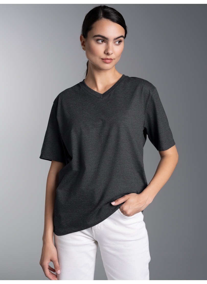 Trigema T-Shirt »TRIGEMA V-Shirt DELUXE Baumwolle« 1 Stk.