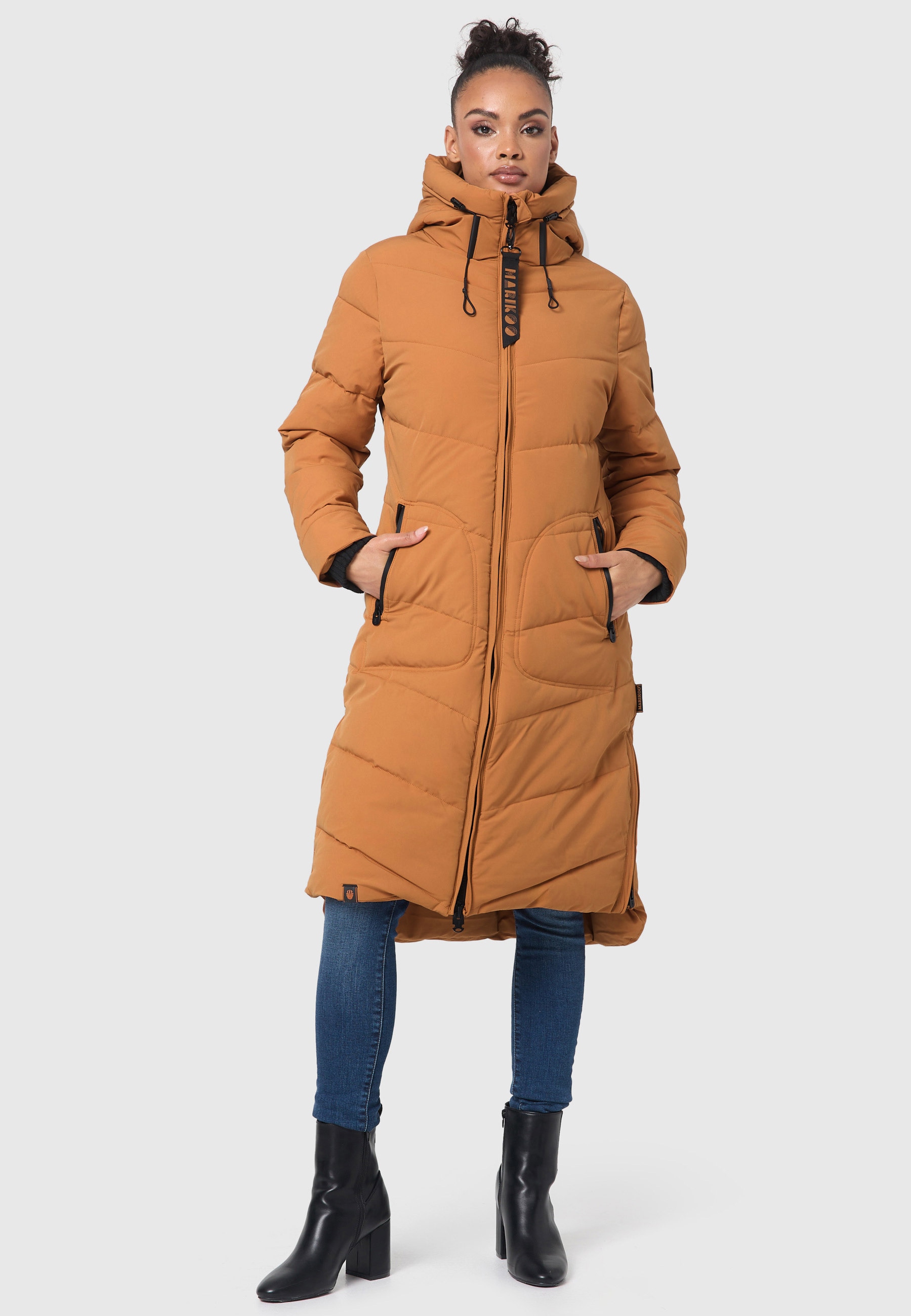 Marikoo Winterjacke »Marikoo Benikoo Damen lange Winterjacke B949«