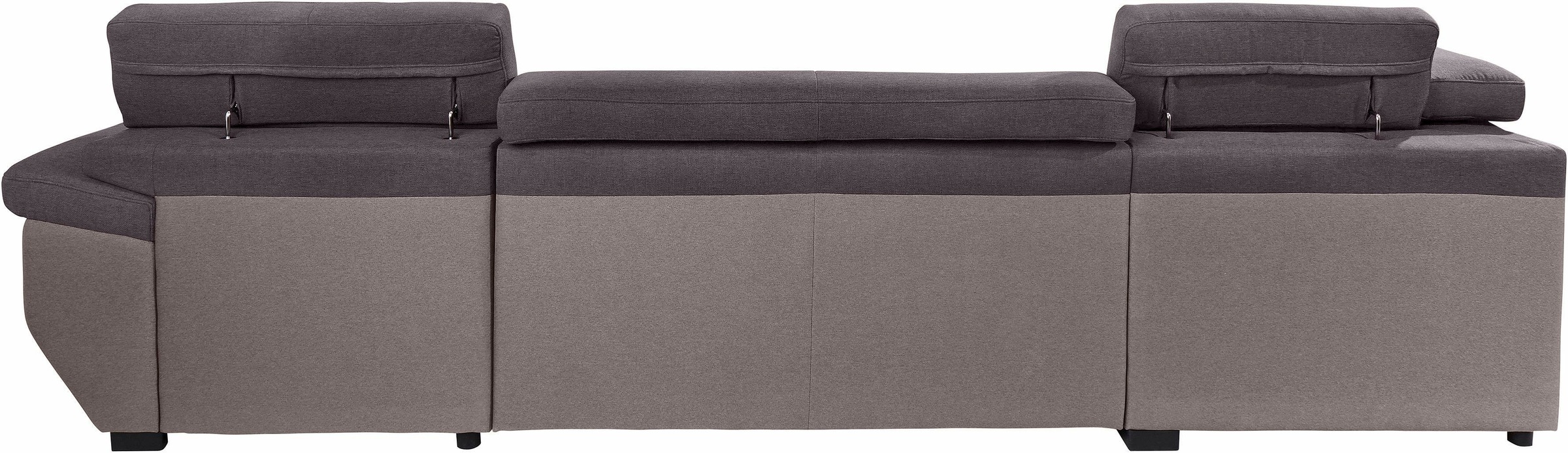 COTTA Polstergarnitur »Speedway U-Form«, (Set), Set bestehend aus: Wohnlandschaft mit Kopfteilverstellung & Hocker