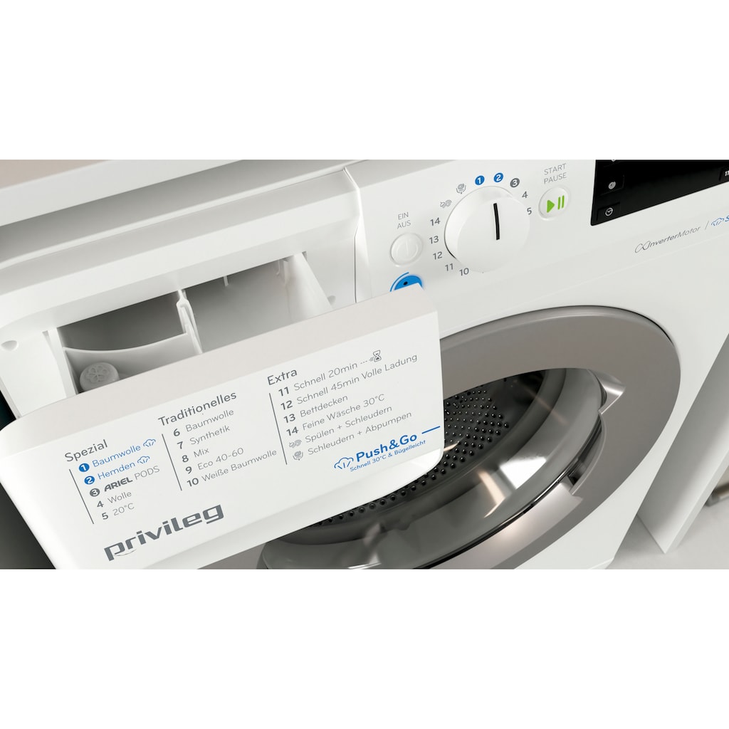 Privileg Waschmaschine »PWFV X 853 N«, PWFV X 853 N, 8 kg, 1400 U/min