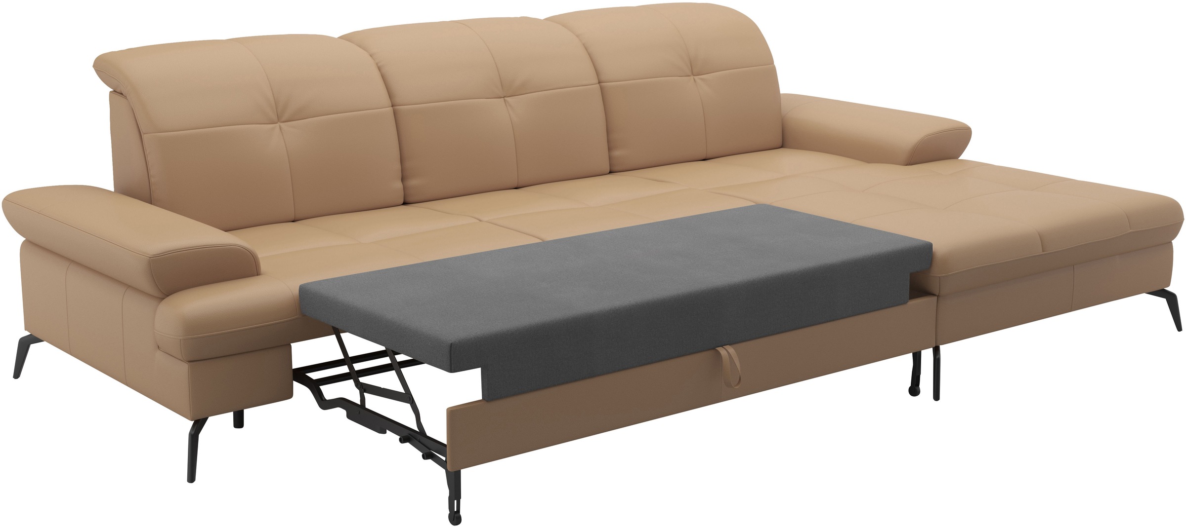 sit&more Ecksofa »Amica, L-Form, inkl. Sitztiefenverstellung & Armteilverstellung«, wahlweise mit Bettfunktion, Bettkasten und Kopfteilverstellung