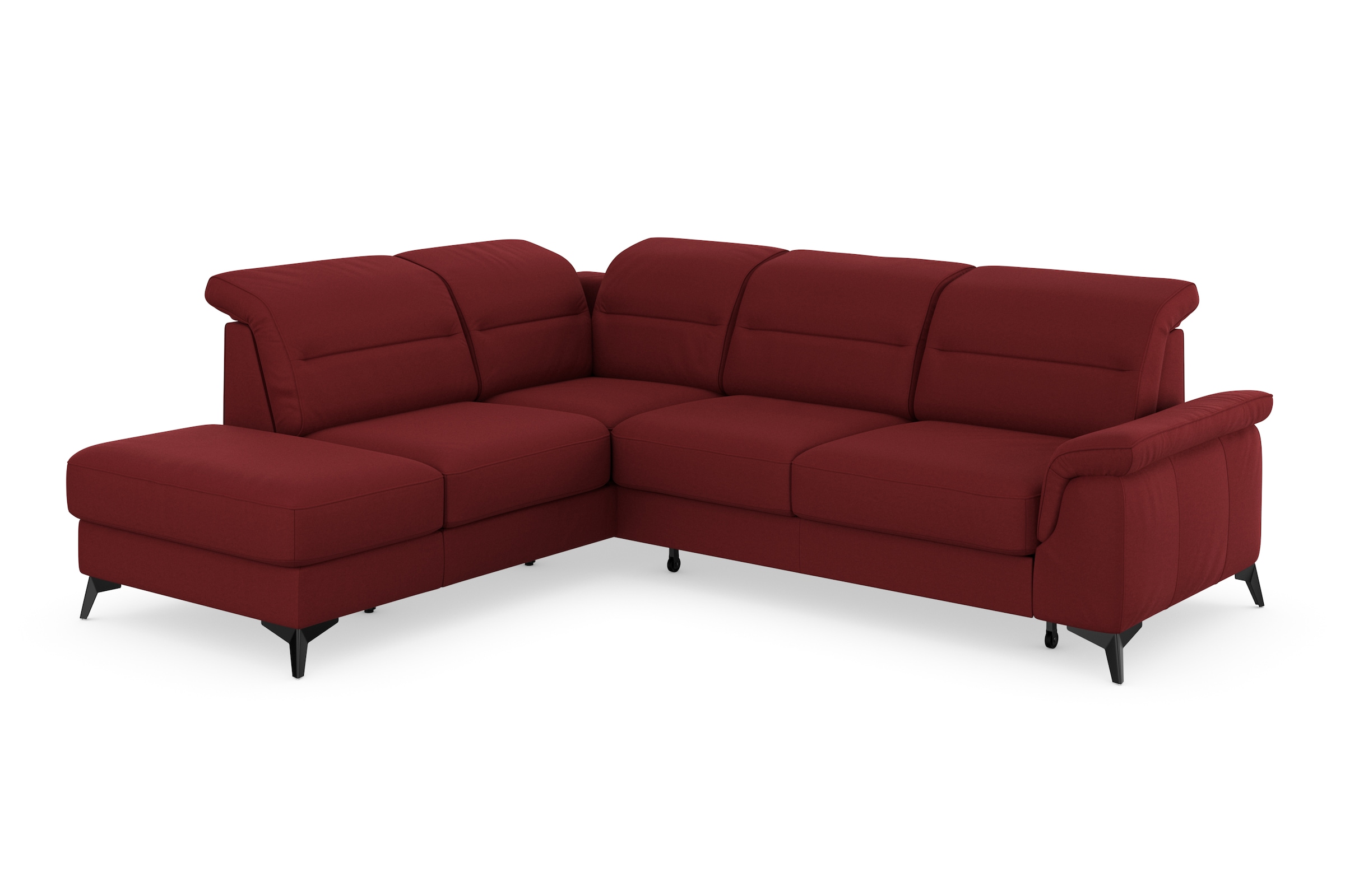 sit&more Ecksofa »Sinatra L-Form«, mit Ottomane, optional mit Kopfteilverstellung und Armteilfunktion