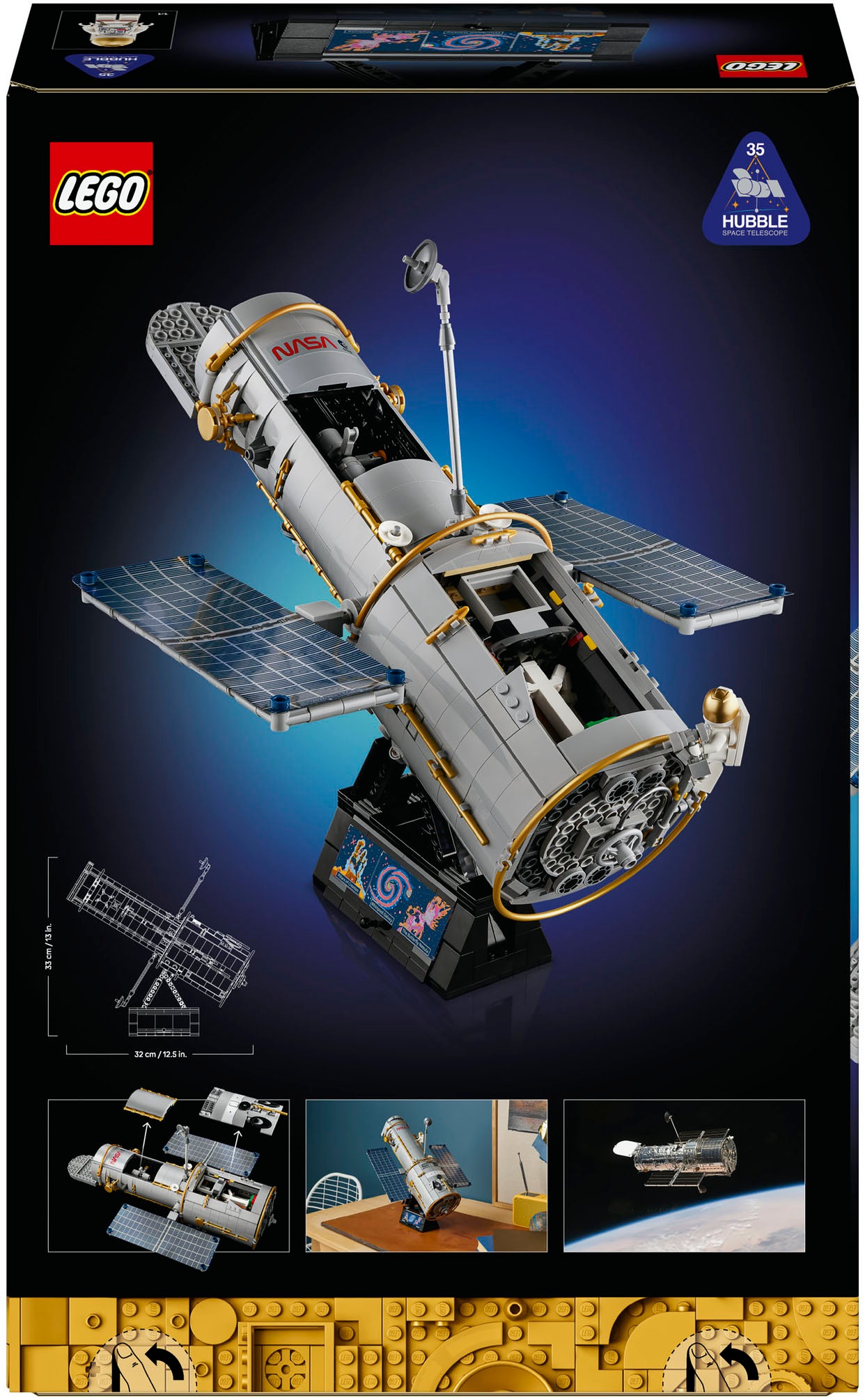 LEGO® Konstruktionsspielsteine »Hubble-Weltraumteleskop (11382), LEGO Icons« Made in Europe