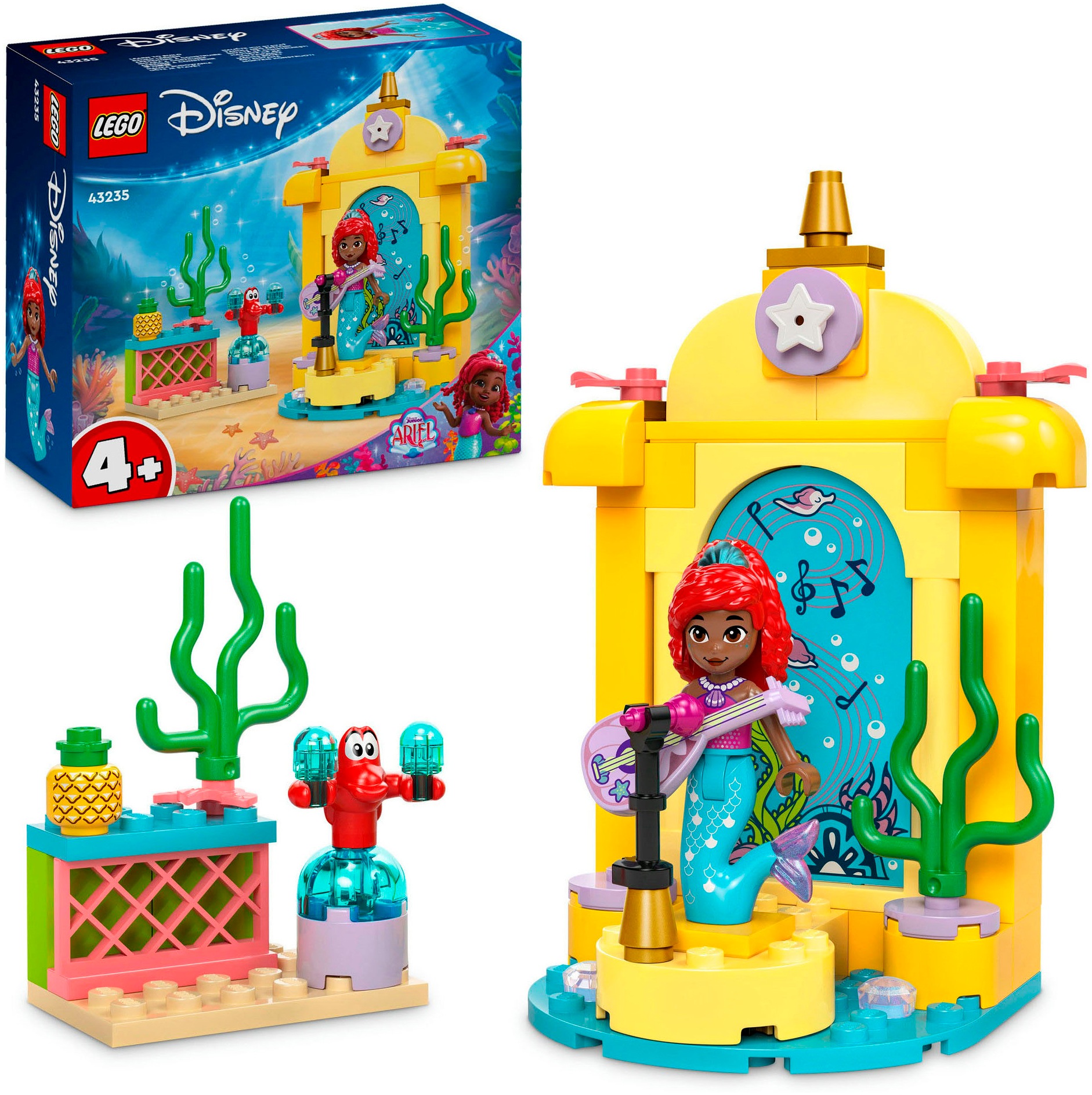 Konstruktionsspielsteine »Arielles Musikbühne (43235), LEGO Disney Princess«, (60...