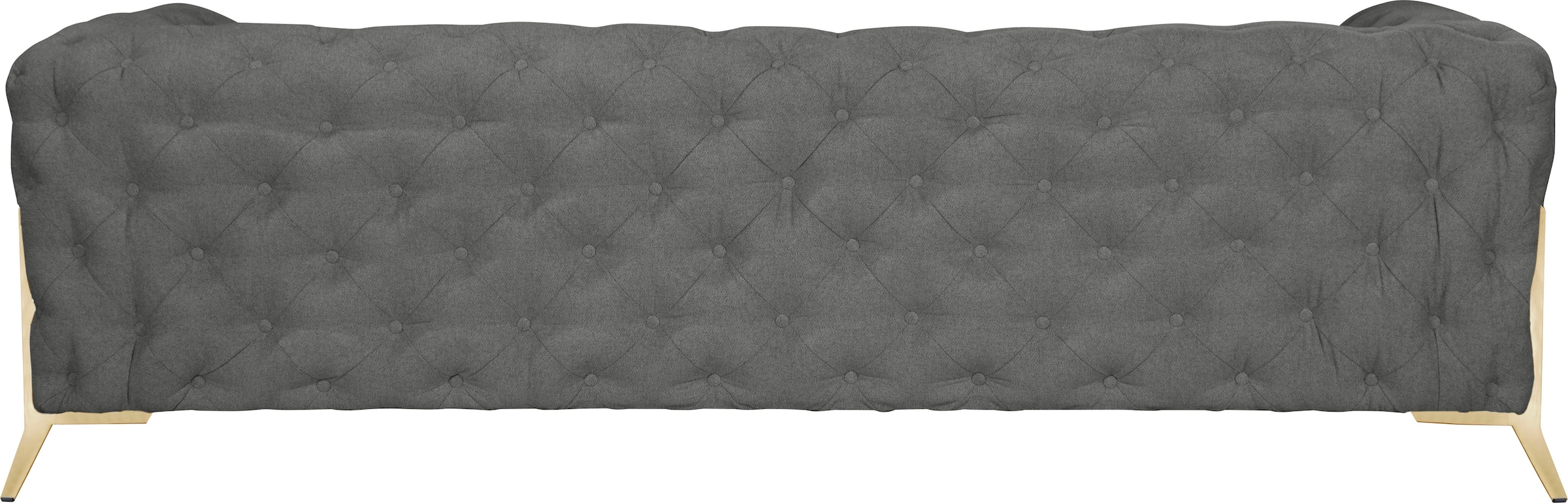 Leonique Chesterfield-Sofa »Amaury«, aufwändige Knopfheftung, moderne Chesterfield Optik, Fußfarbe wählbar