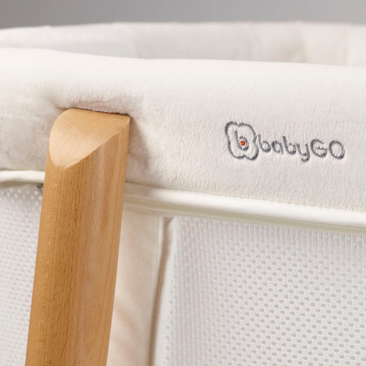 BabyGo Babybett »SleepGood mesh, weiß«