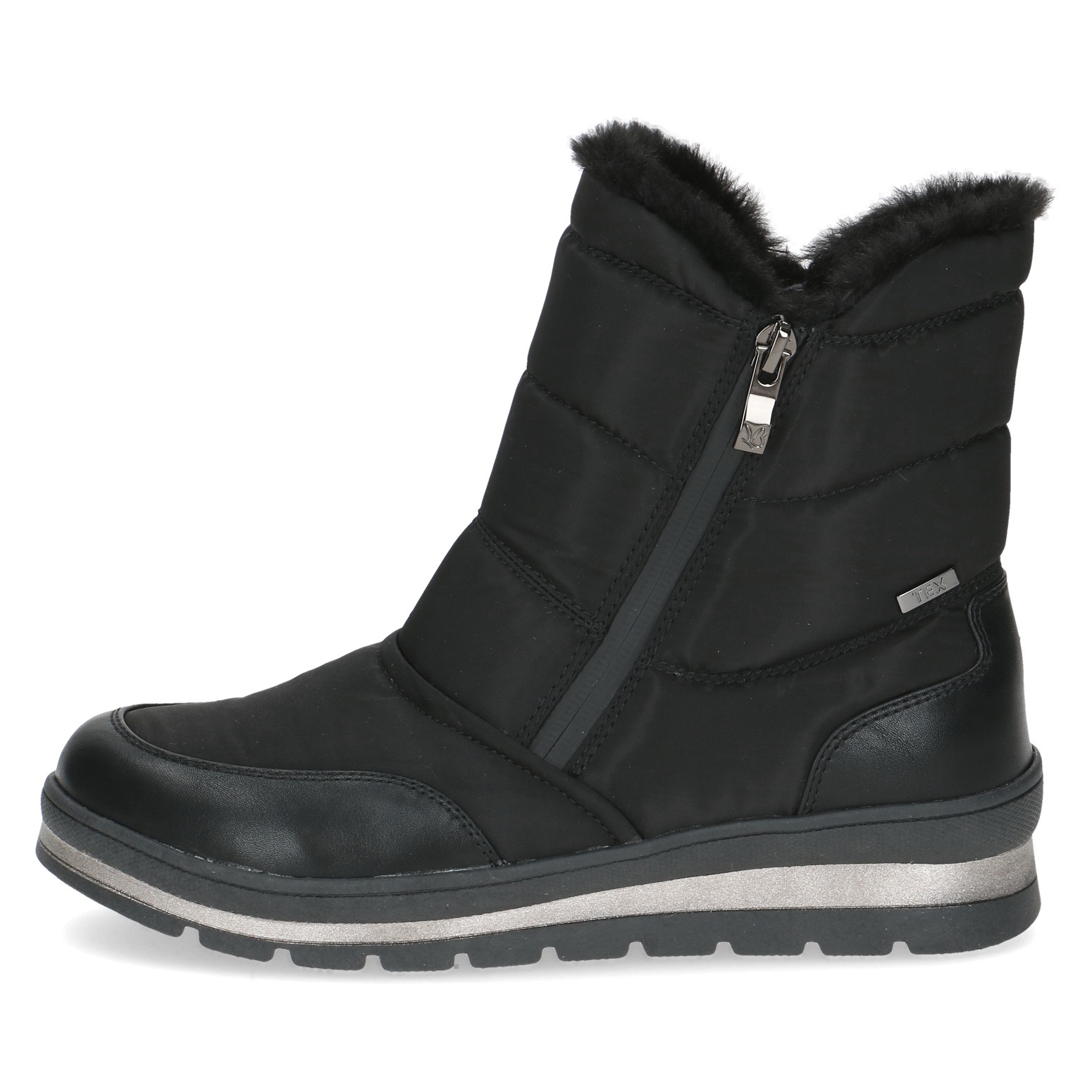 Caprice Winterboots  , Keilabsatz, Outdoorboots, Stiefelette mit zwei Reißverschlüssen