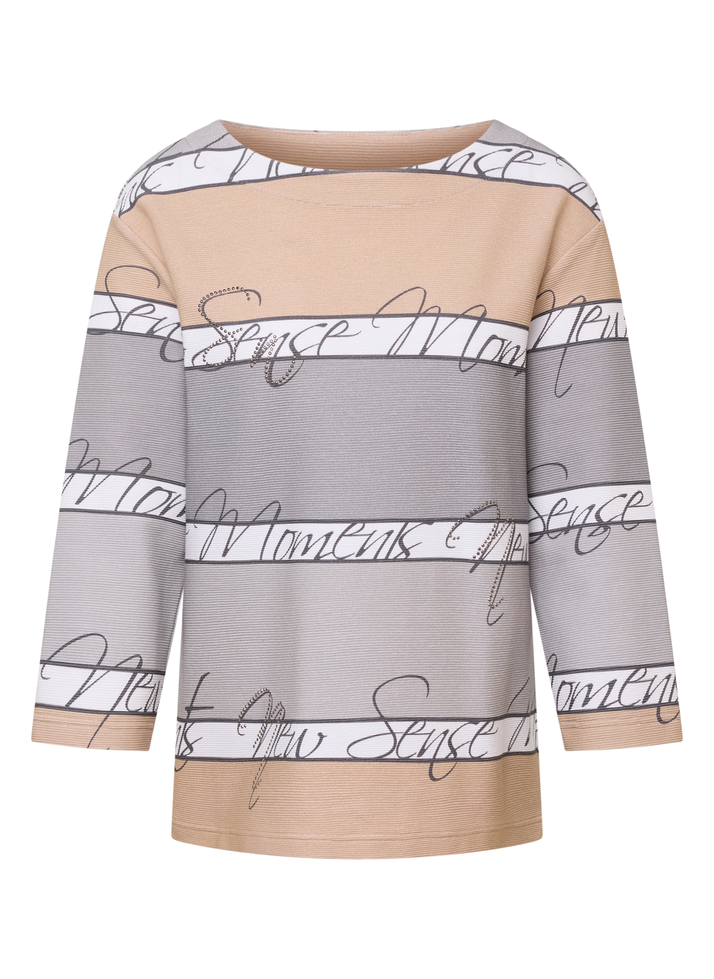 Rabe 3/4-Arm-Shirt mit Crinkle Optik