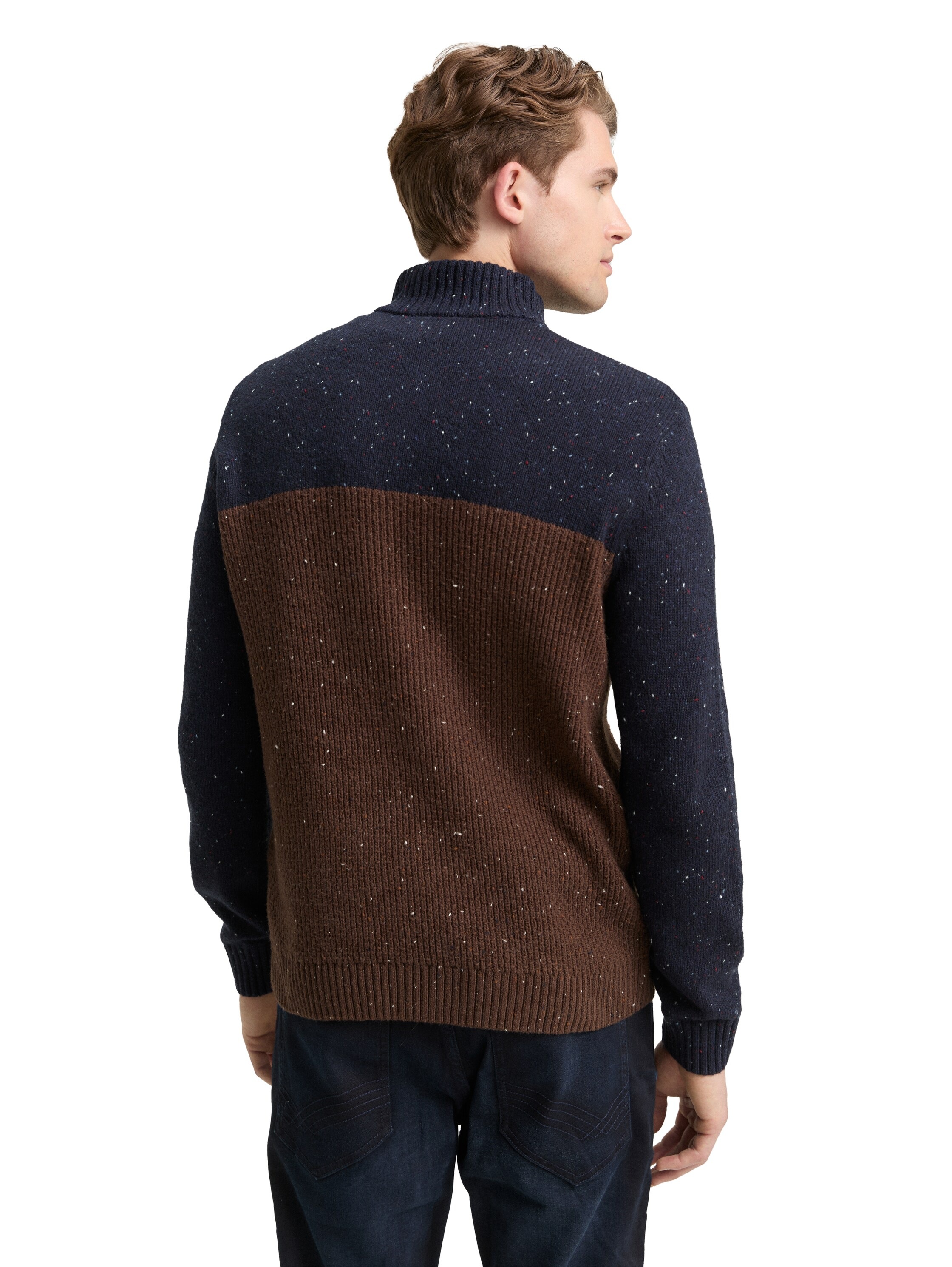 TOM TAILOR Troyer mit Logo Stickerei