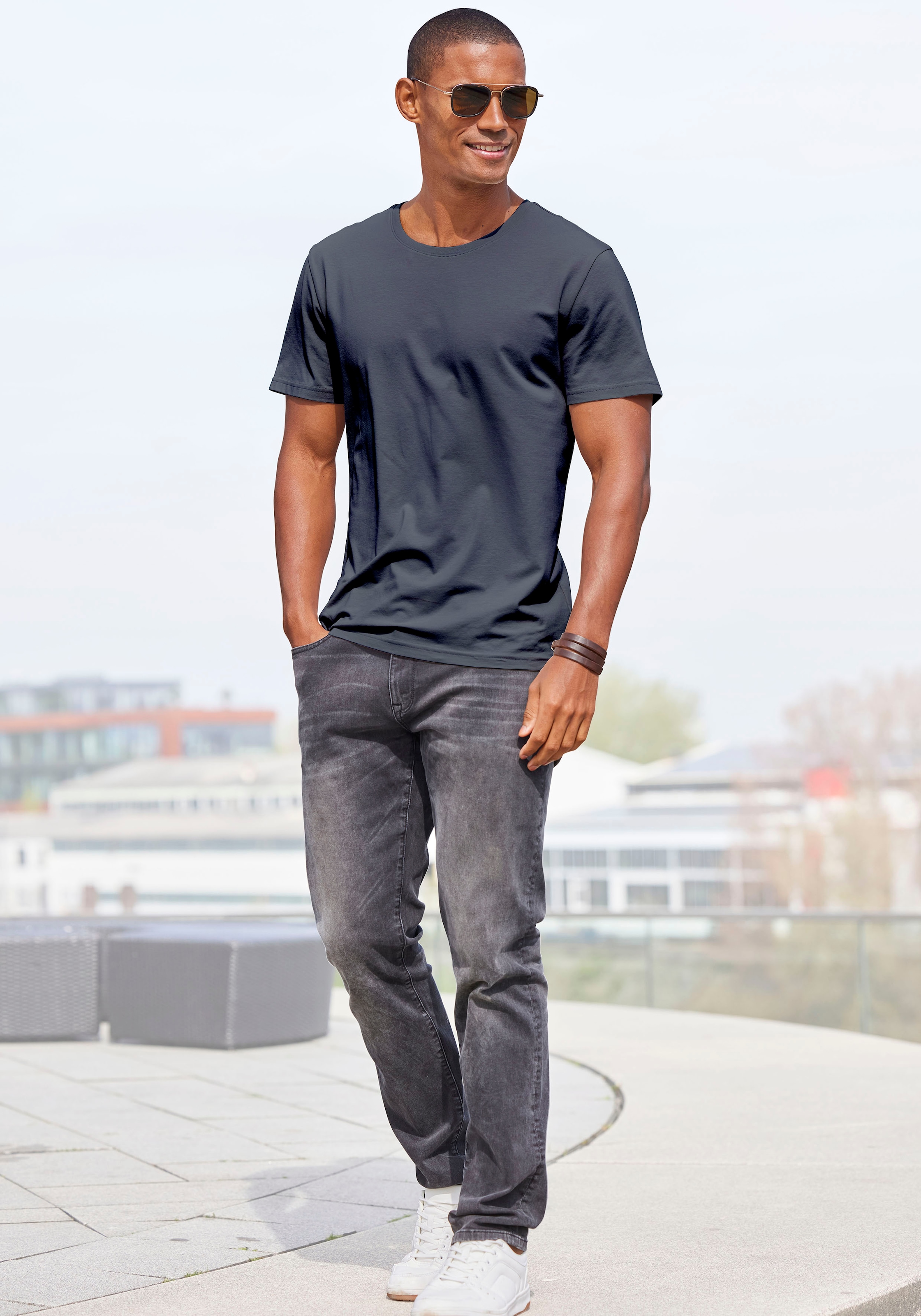 AUTHENTIC LE JOGGER T-Shirt Packung, 2,  Freizeitshirt aus 100% Baumwolle