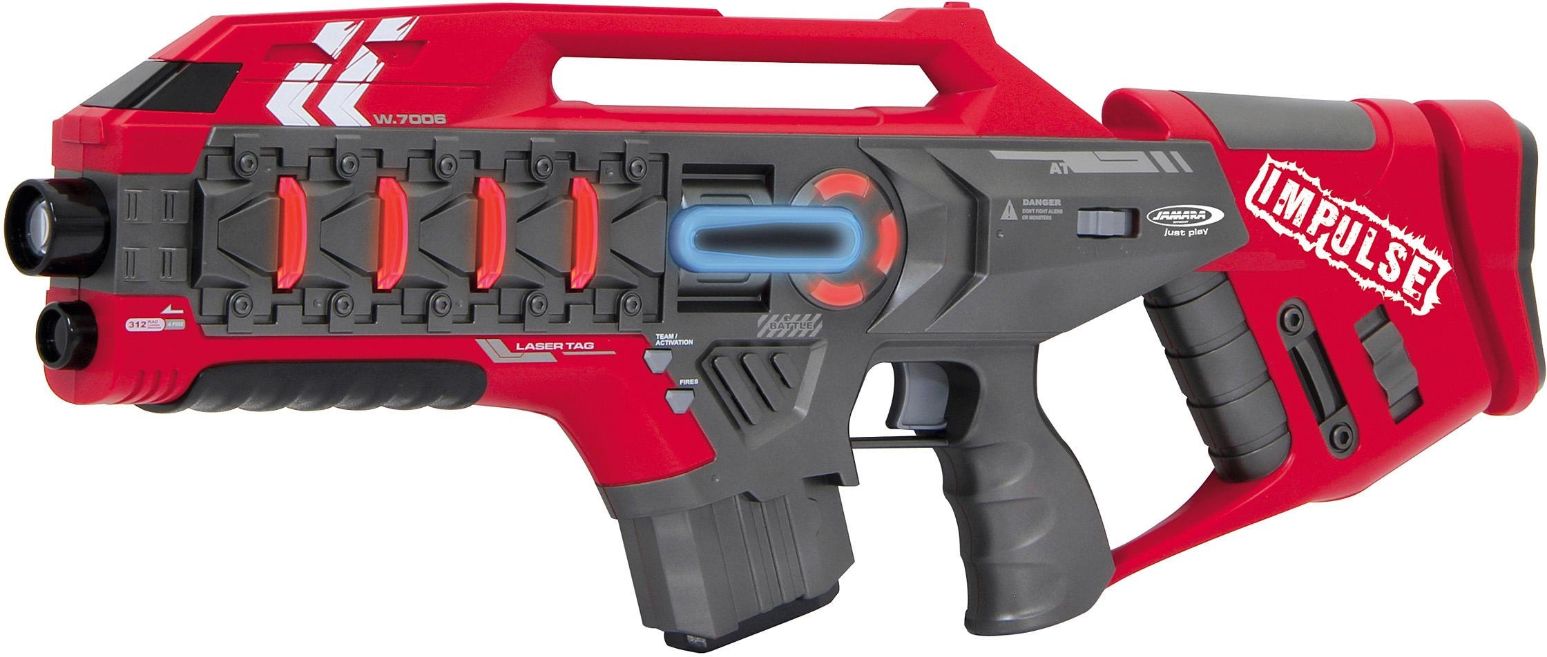 Jamara Laserpistole »Impulse Laser Gun Rifle gelb/rot«, (Set, 2 tlg.)