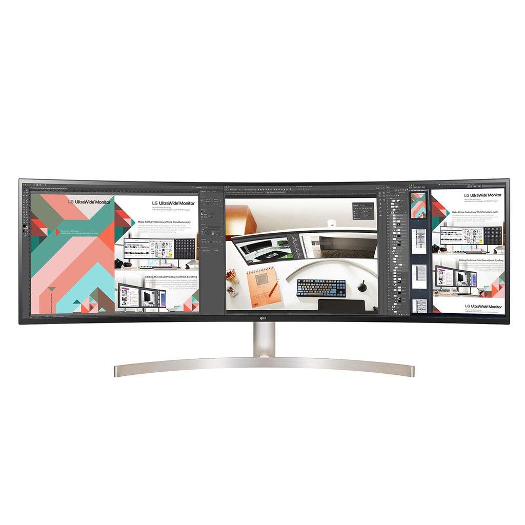 LG TFT-Monitor »49WL95C-W, Curved«, 124,46 cm/49 Zoll, 5120 x 1440 px, DQHD, 5 ms Reaktionszeit, 60 Hz