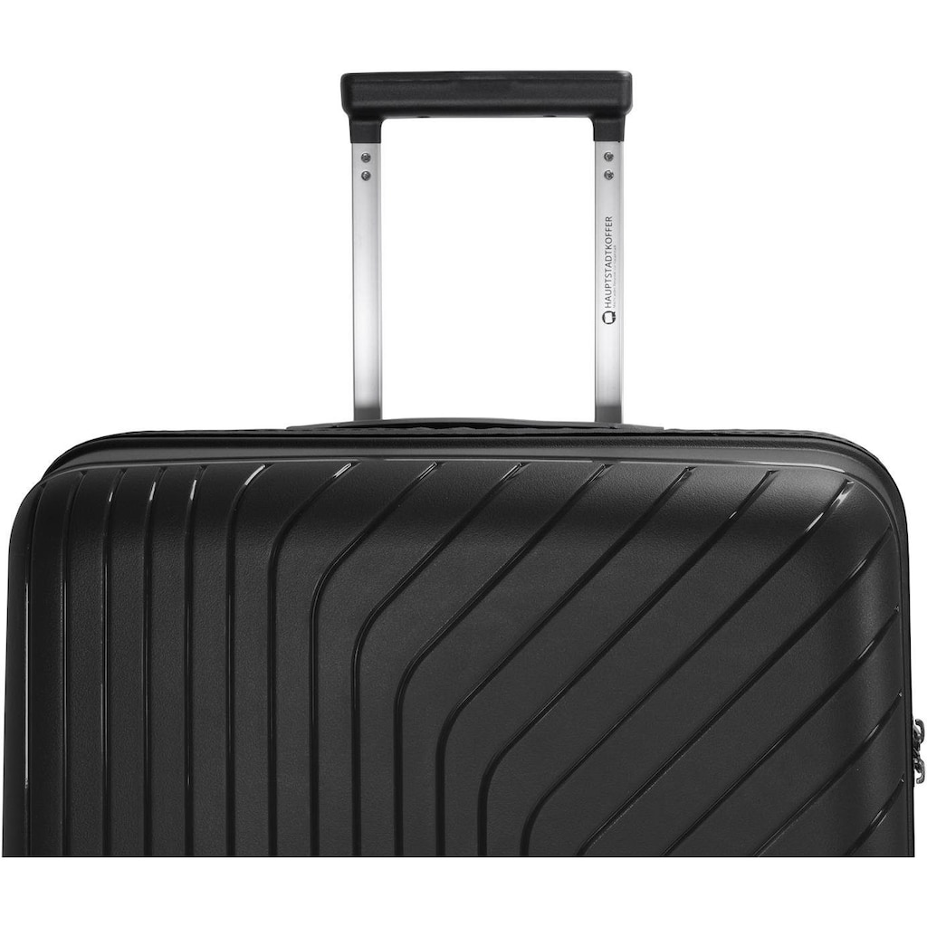 Hauptstadtkoffer Hartschalen-Trolley »TXL, 76 cm, schwarz«, 4 Rollen