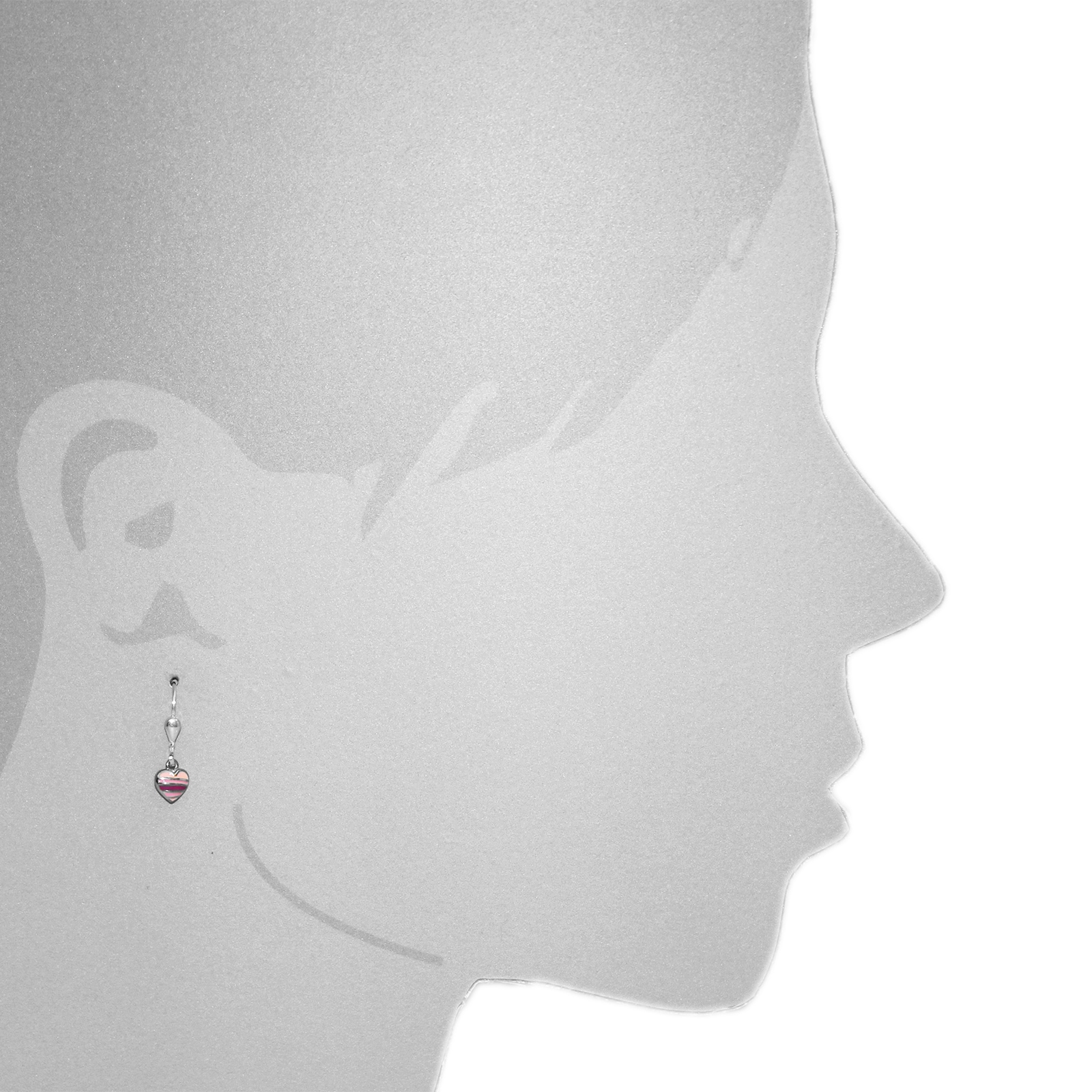 OSTSEE-SCHMUCK Paar Ohrhänger »- kleines Herz - Silber 925/000 -,«