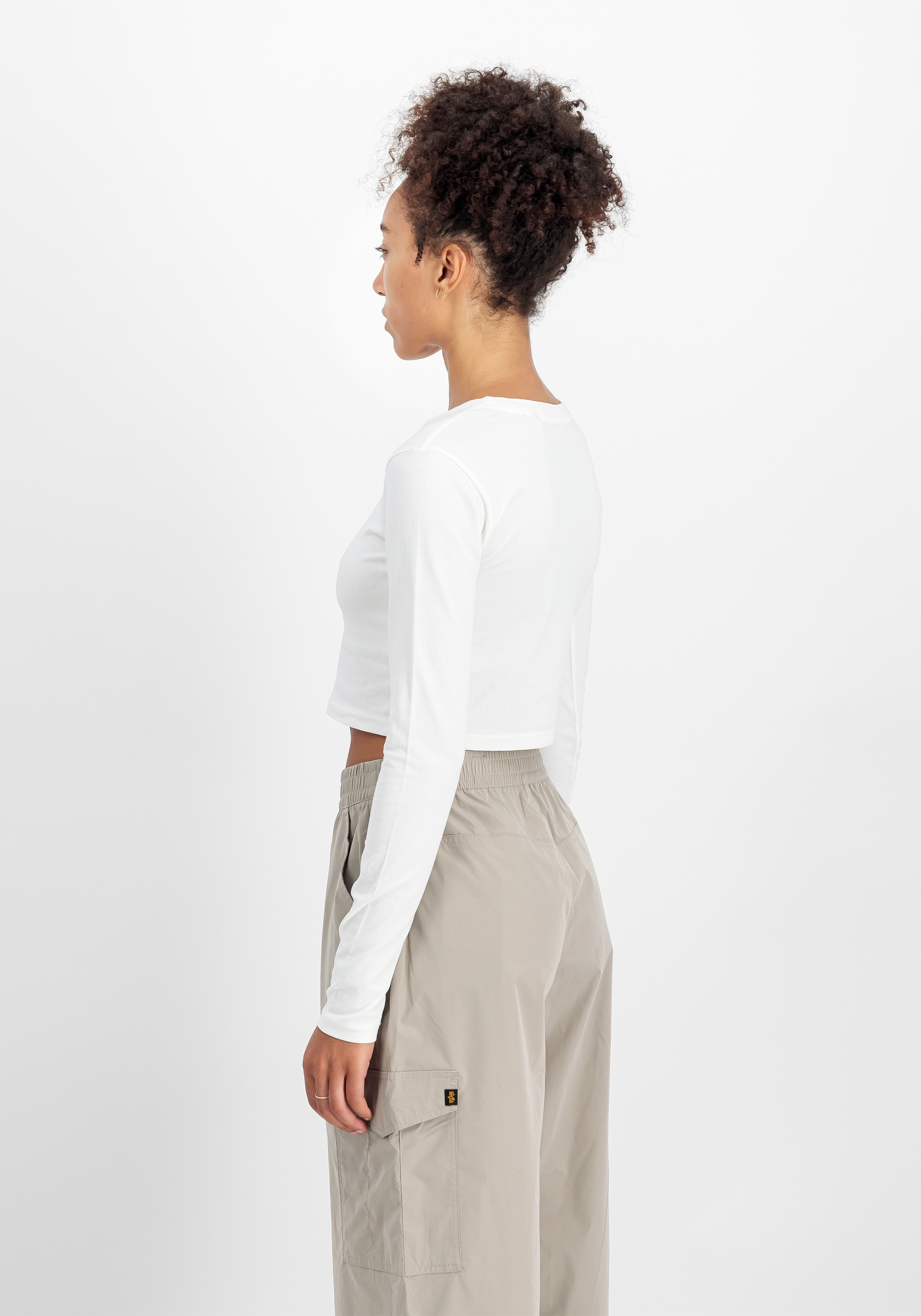Alpha Industries Sweater »Alpha Industries Women - Longsleeves Basic Cropped Longsleeve W«