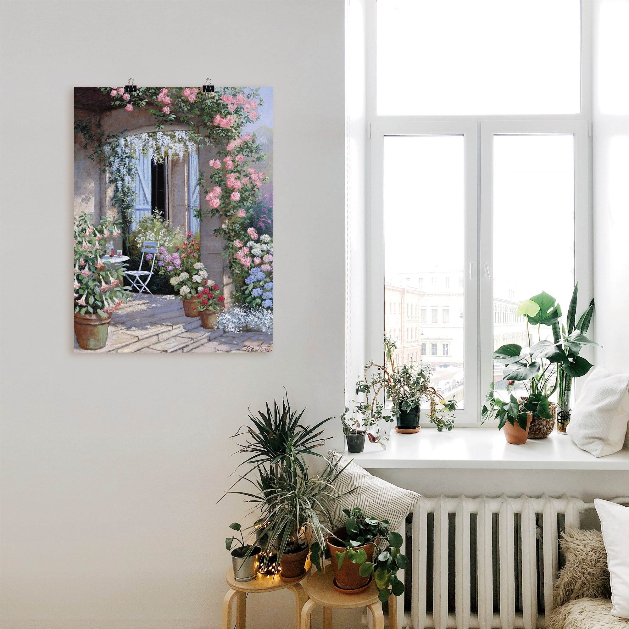 Artland Wandbild »Blumenangebot«, Garten, (1 St.), als Leinwandbild, Poster, Wandaufkleber in verschied. Größen