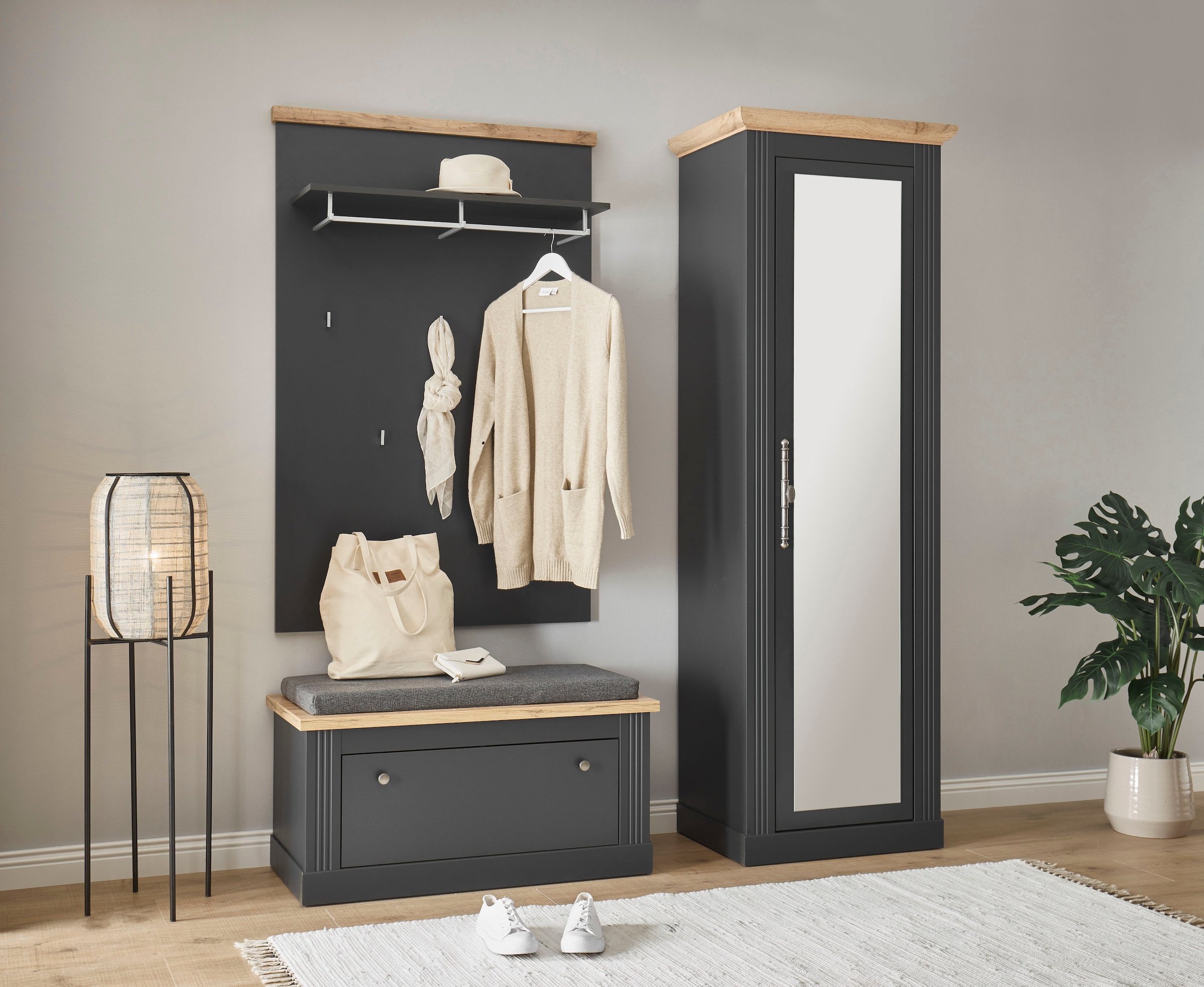 Home affaire Garderobenpaneel »WESTMINSTER TOPSELLER«, (Breite ca. 91 cm), im romantischen Landhausstil