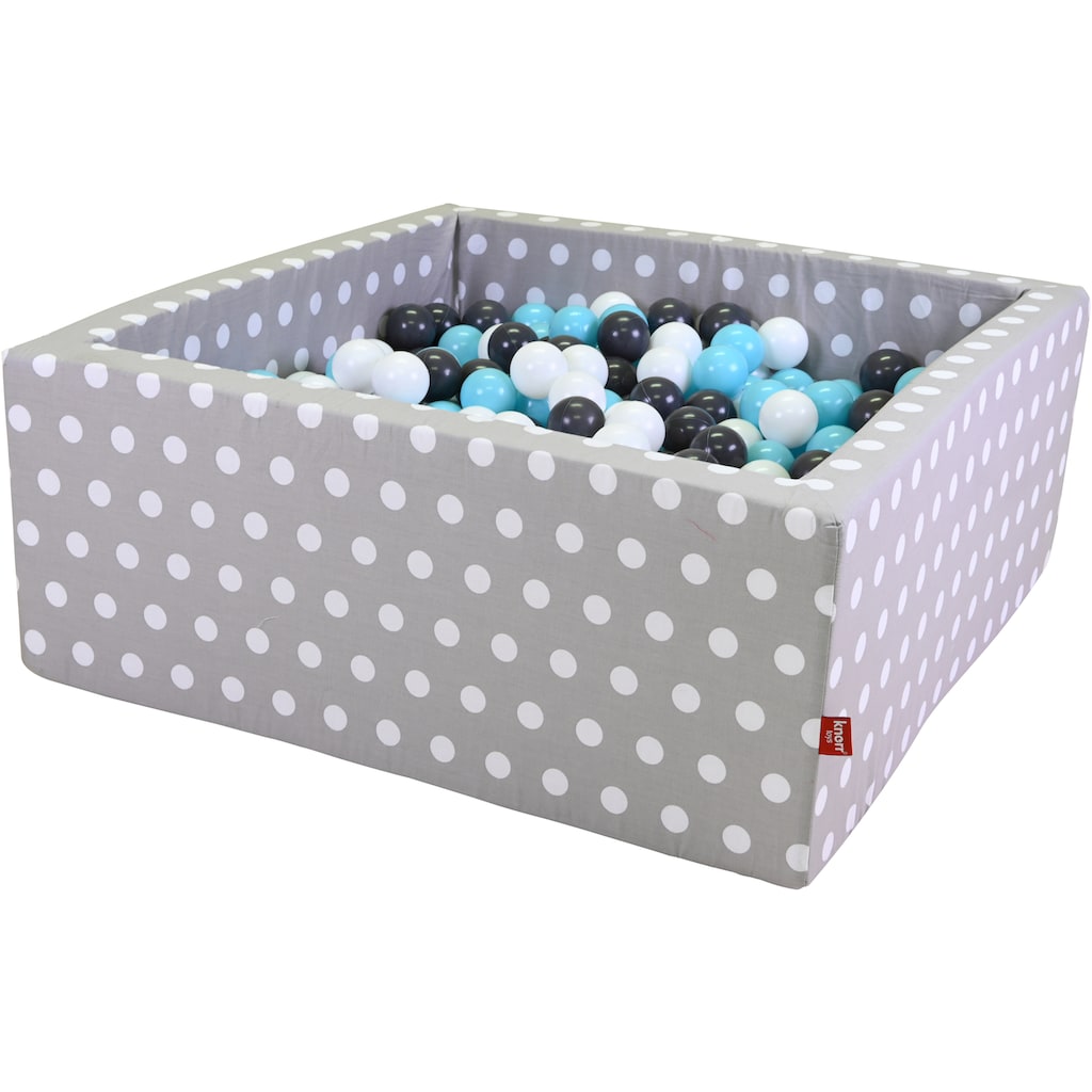 Knorrtoys® Bällebad »Soft, Grey White Dots«