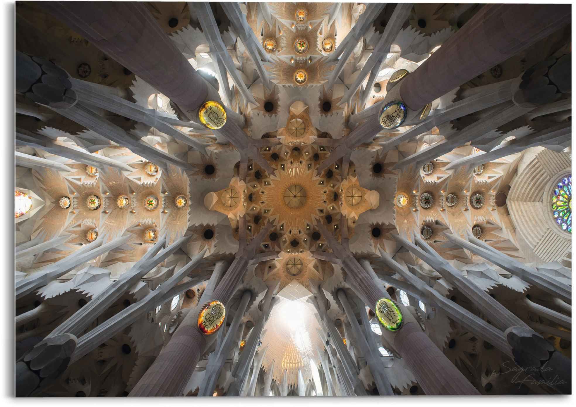 Reinders! Glasbild »Glasbild Sagrada Familia Sara Franqui - Fotografie -  Kunst«, Kirche, (1 St.) auf Rechnung kaufen