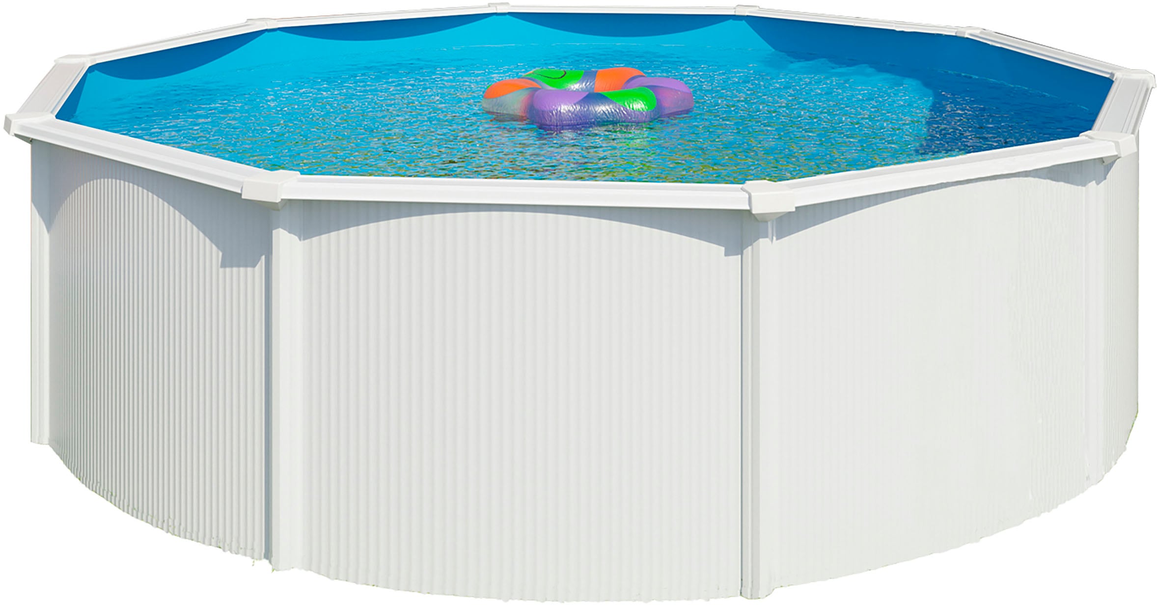 KWAD Rundpool »Green line Evolution«, (Komplett-Set, 10 tlg.), 3,6x1,32 weiß Folie in blau, sand oder grau erhältlich