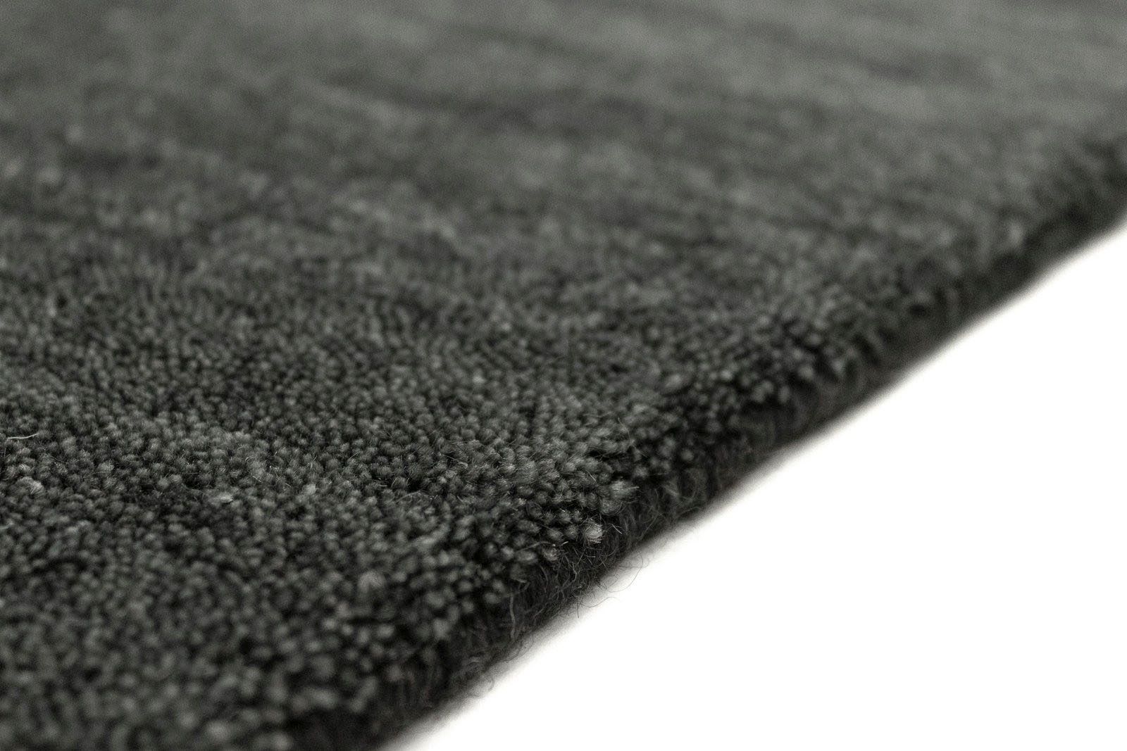 morgenland Wollteppich »Uni - Gabbeh Teppich - Softy«, rechteckig, 1,6 mm Höhe, Gabbeh Optik, Uni Farben, reine Wolle, sehr weicher Flor, Wohnzimmer