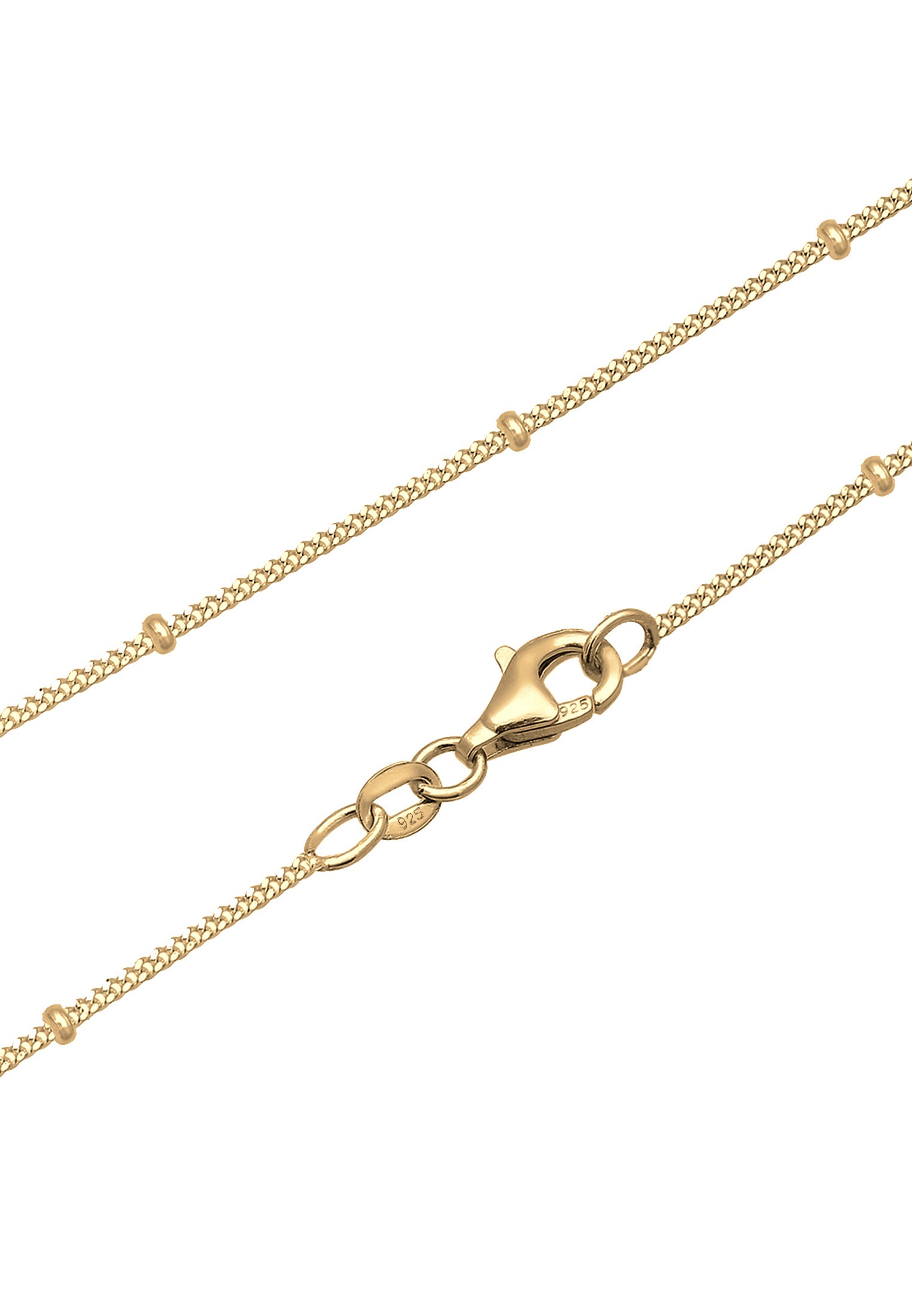 Elli Silberkette »Halskette Blume Süßwasserperlen Weiß 925 Sterling Silber vergoldet«