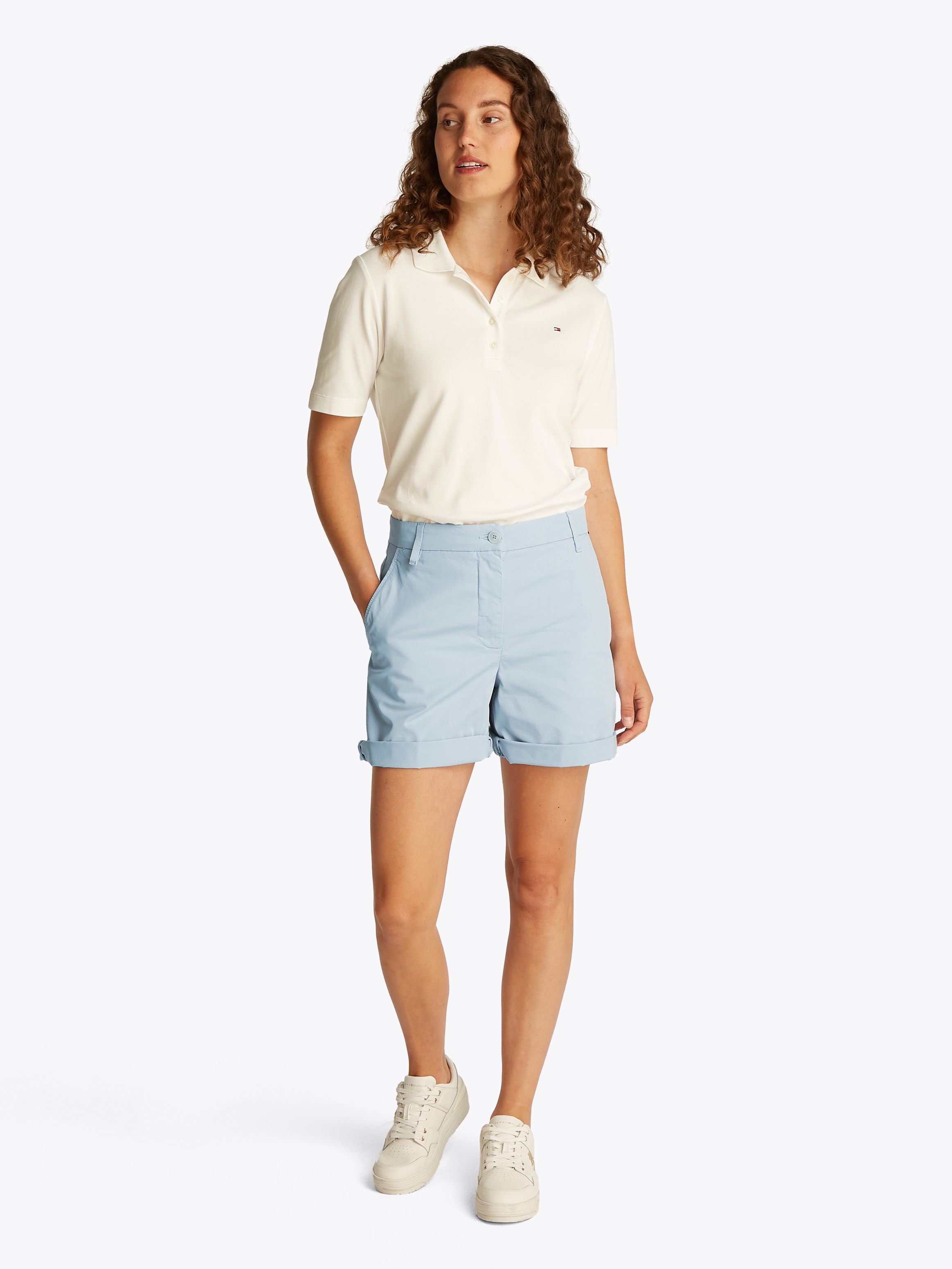 Tommy Hilfiger Chinoshorts »CO BLEND GMD CHINO SHORT«, mit Umschlagsaum