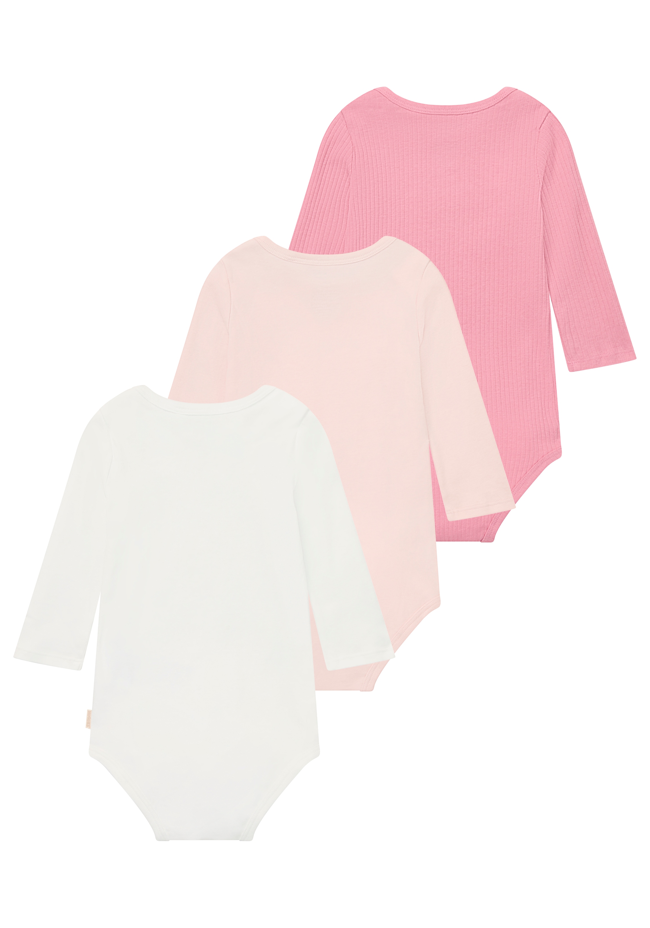 HUGGIES babywear Langarmbody »HUGB 3PK BODYSUIT« Packung, 3 Stk. tlg., 3er-Pack, in Ripp-Optik