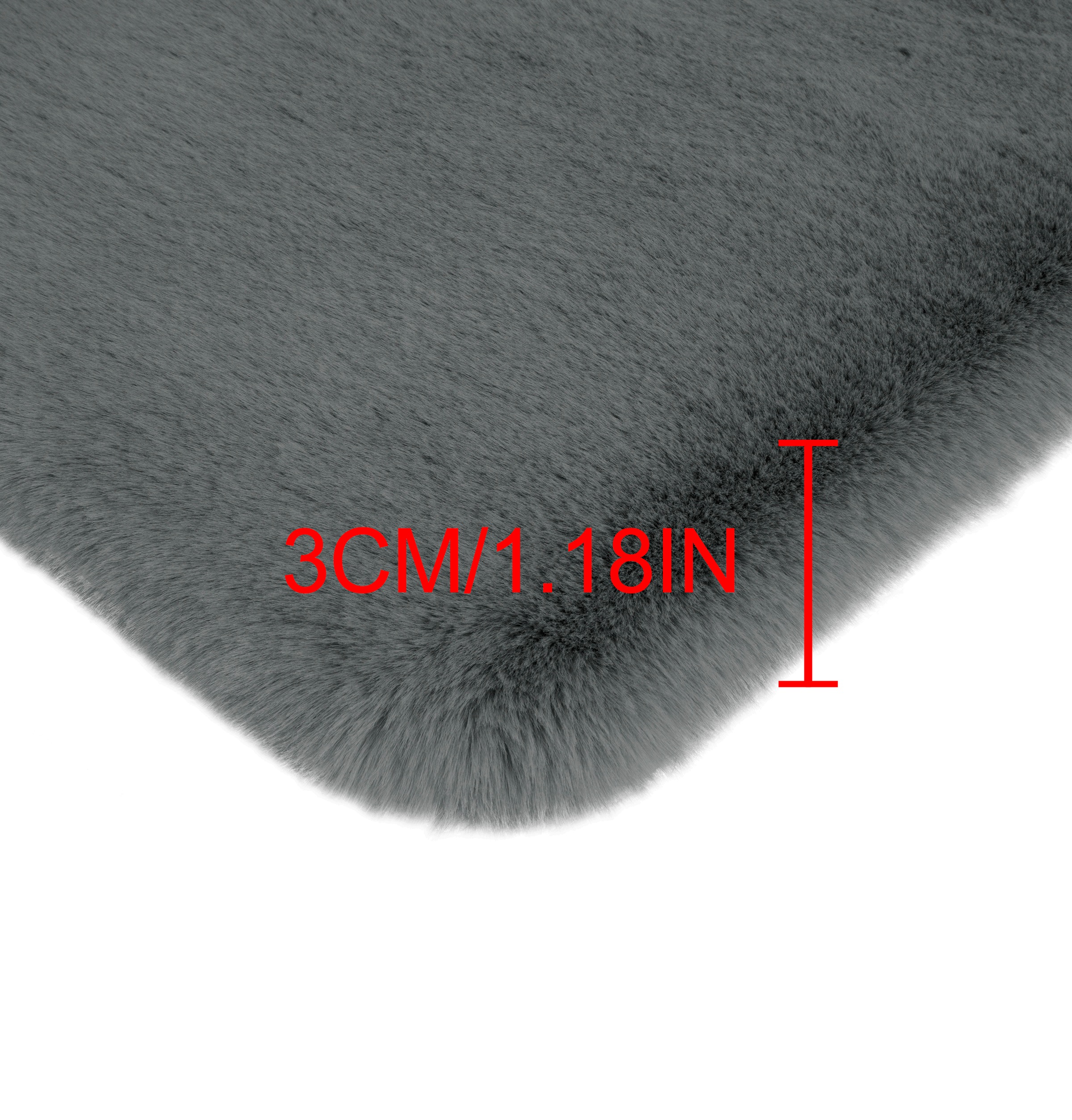 my home Badematte »Rabbit Badematten, Badvorleger, Badezimmer Teppich«, rutschhemmend beschichtet, strapazierfähig-fußbodenheizungsgeeignet-schnell trocknend, Kaninchenfell-Haptik, Badteppich, rechteckig, rund & als 3-tlg. Set