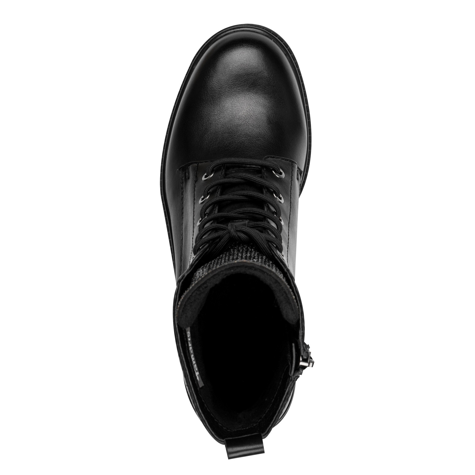 Tamaris Schnürstiefelette  , Blockabsatz, Schnürboots, Schuhzunge mit Schmucksteinen besetzt