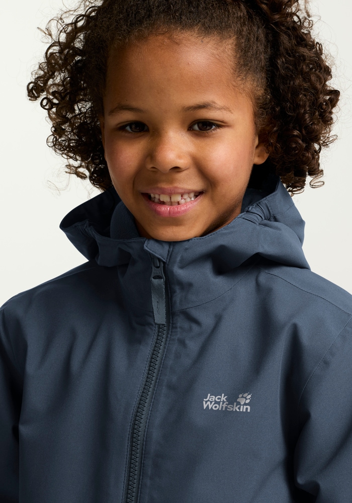 Jack Wolfskin Winterjacke »SNOW DAYS JKT KIDS« mit Kapuze für Kinder, mit Kapuze, wasserdicht, winddicht, atmungsaktiv